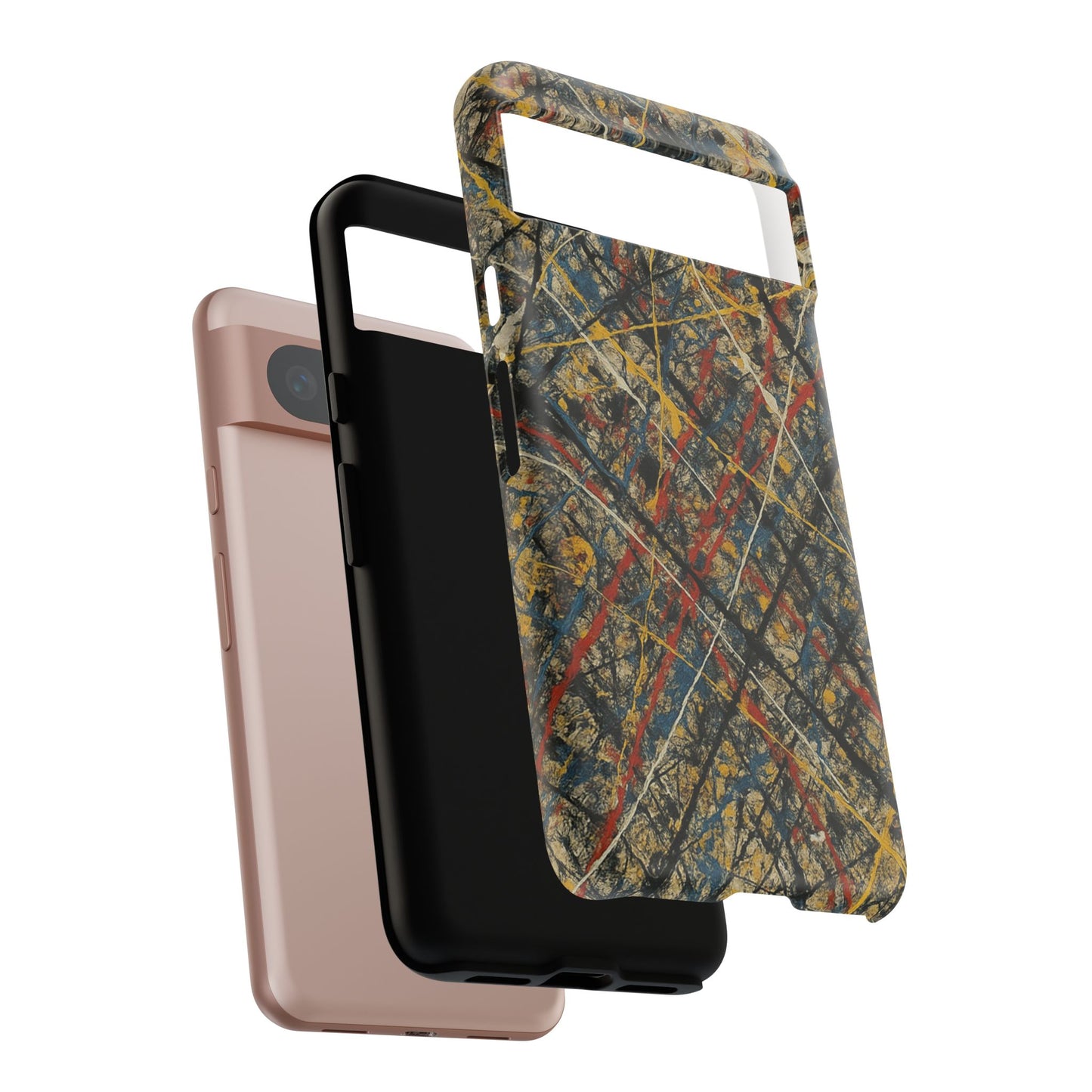 Tough Cases Phone Case - Bold Abstract Design, Stylish Mobile Cover, Unique Gift for Him/Her, Durable Accessory, Trendy Protection