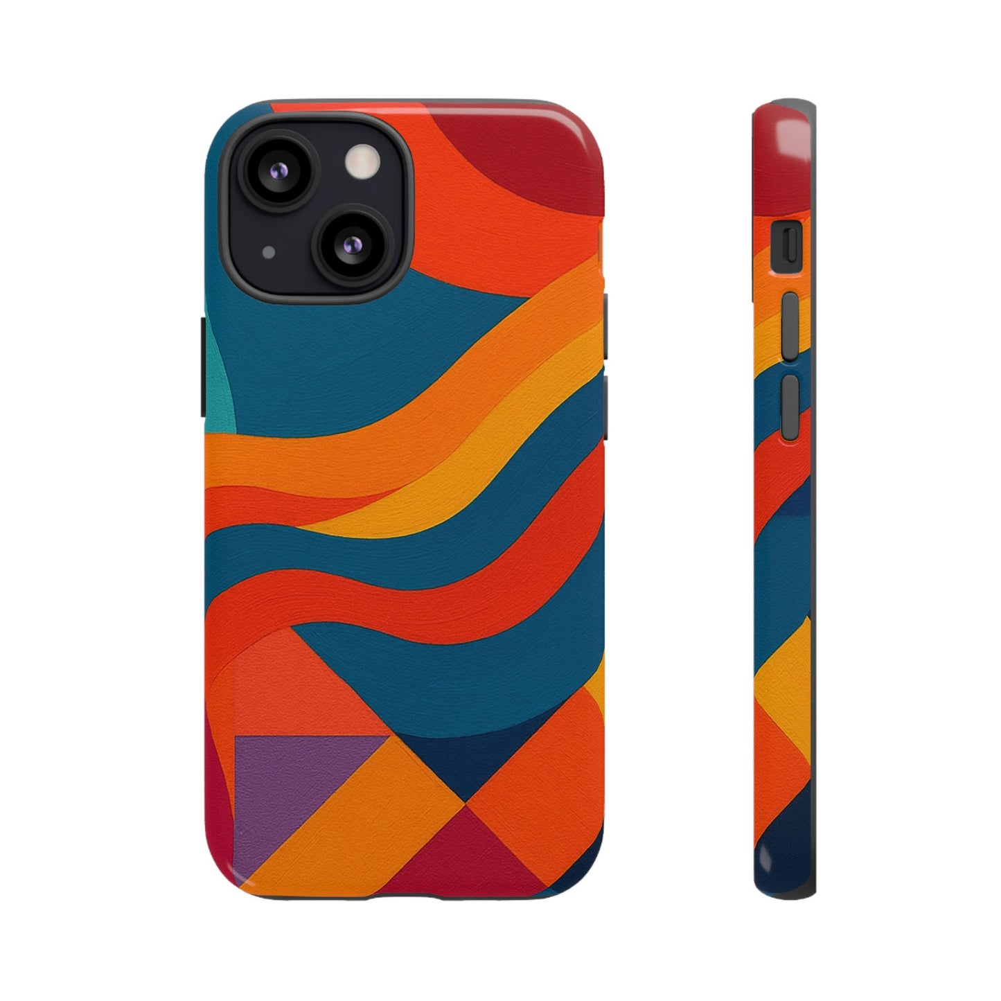Vibrant Phone Case, Abstract Design Cover, Tough Cases for All Occasions, Stylish Gift for Tech Lovers, Modern Phone Accessories