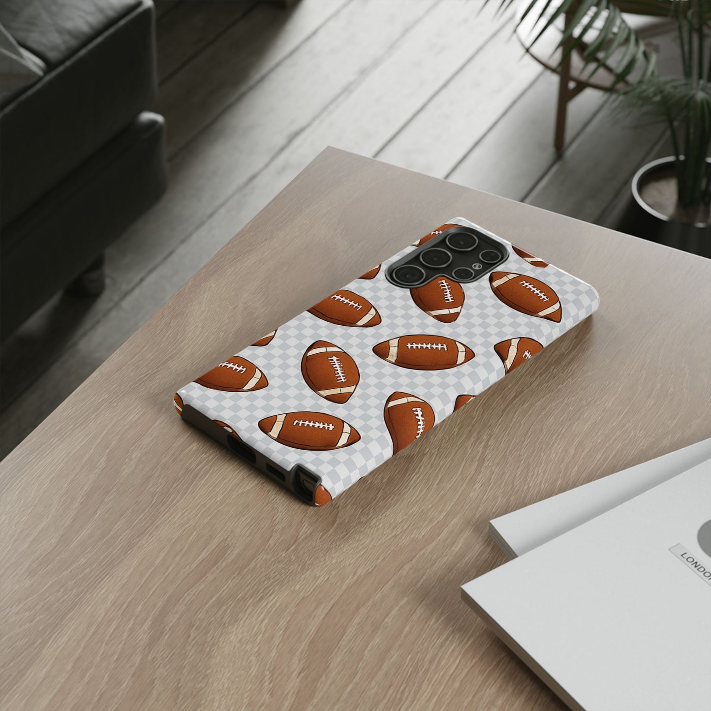 Football Phone Case, Tough Cases for Sports Fans, Unique Gift for Football Lovers, Protective Decor, Athletic Accessories