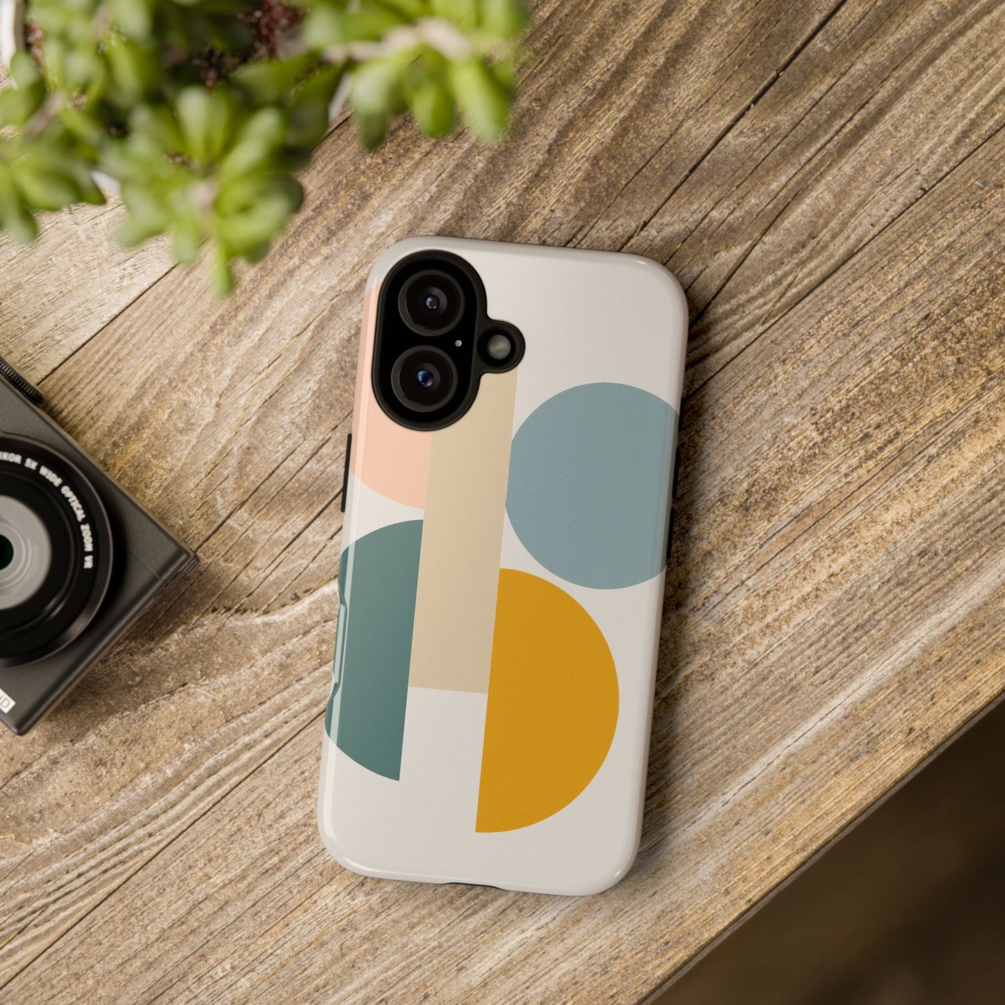Minimalist Geometric Phone Case, Stylish Protective Cover for Phones, Modern Design, Gift for Him/Her, Trendy Tech Accessory