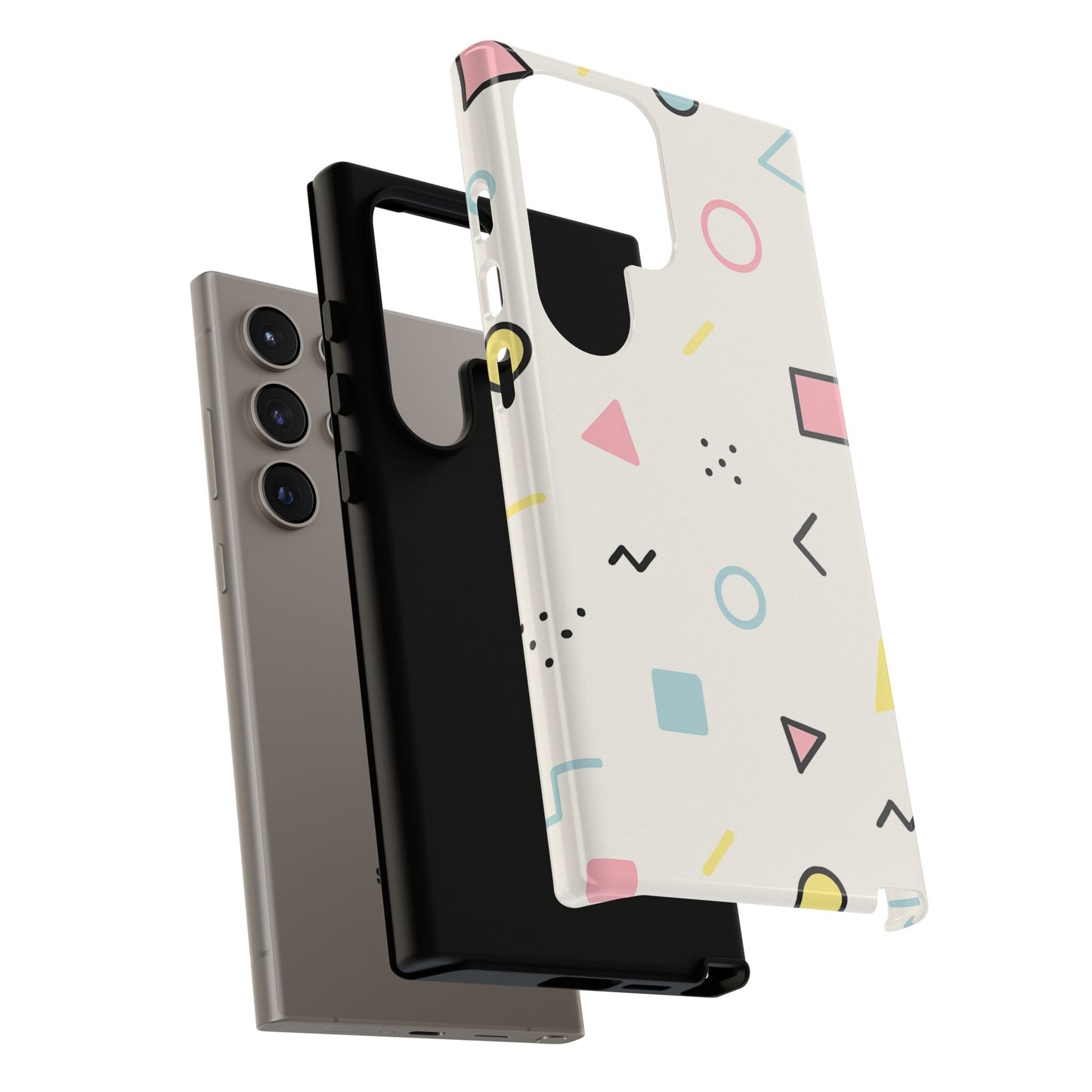 Geometric Phone Case - Stylish Tough Cases for Trendsetters, Unique Phone Covers, Modern Accessories, Gift Ideas for Her