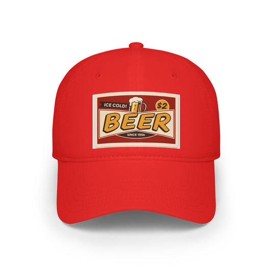 Craft Beer Lover's Low Profile Baseball Cap | Adjustable Cap for Beer Enthusiasts, Gift for Dad, Fun Outdoor Hat, Summer Accessory