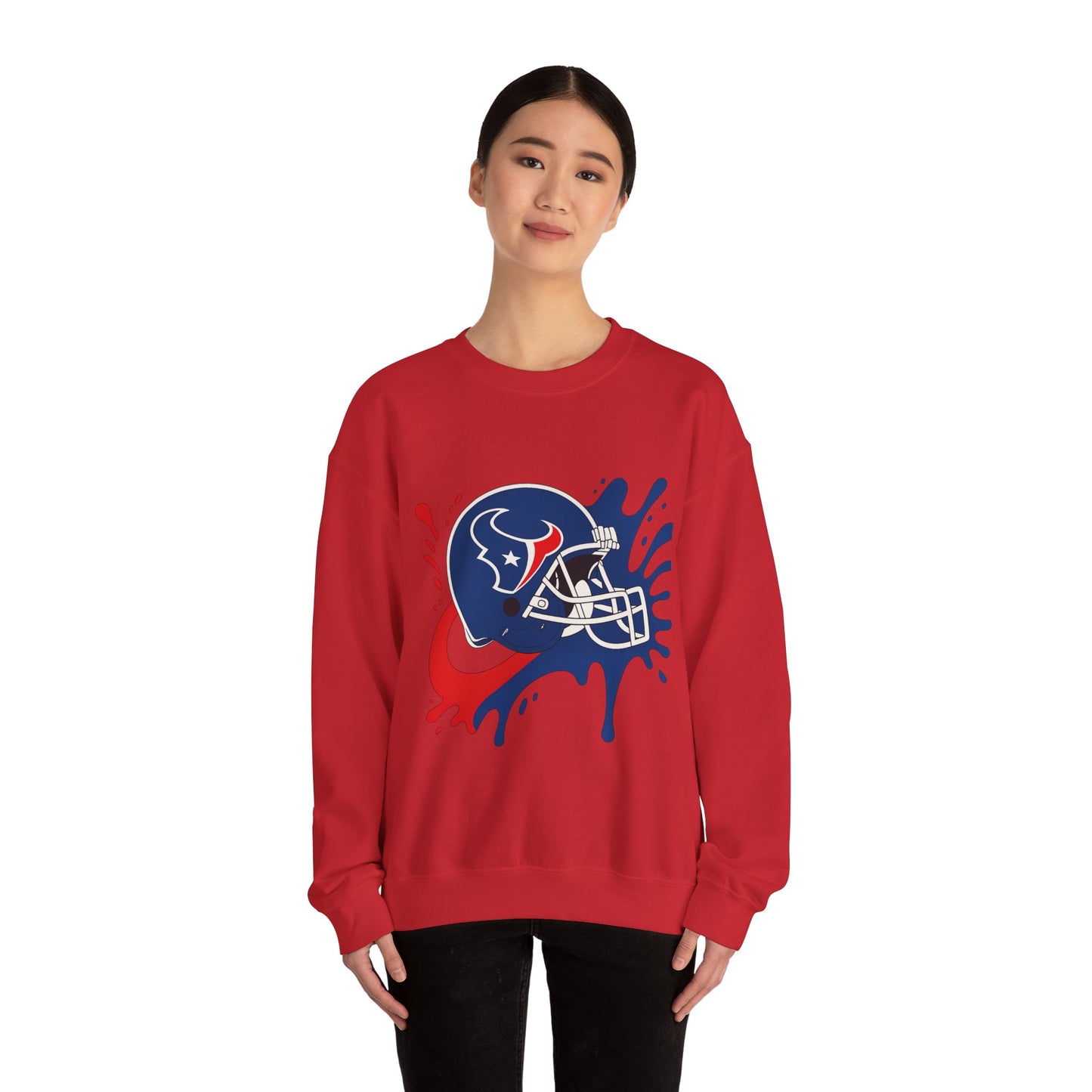 Sporty Splash Crewneck Sweatshirt - Perfect for Game Day, Football Fan Gear, Casual Style, Unisex Apparel, Gift for Sports Lovers