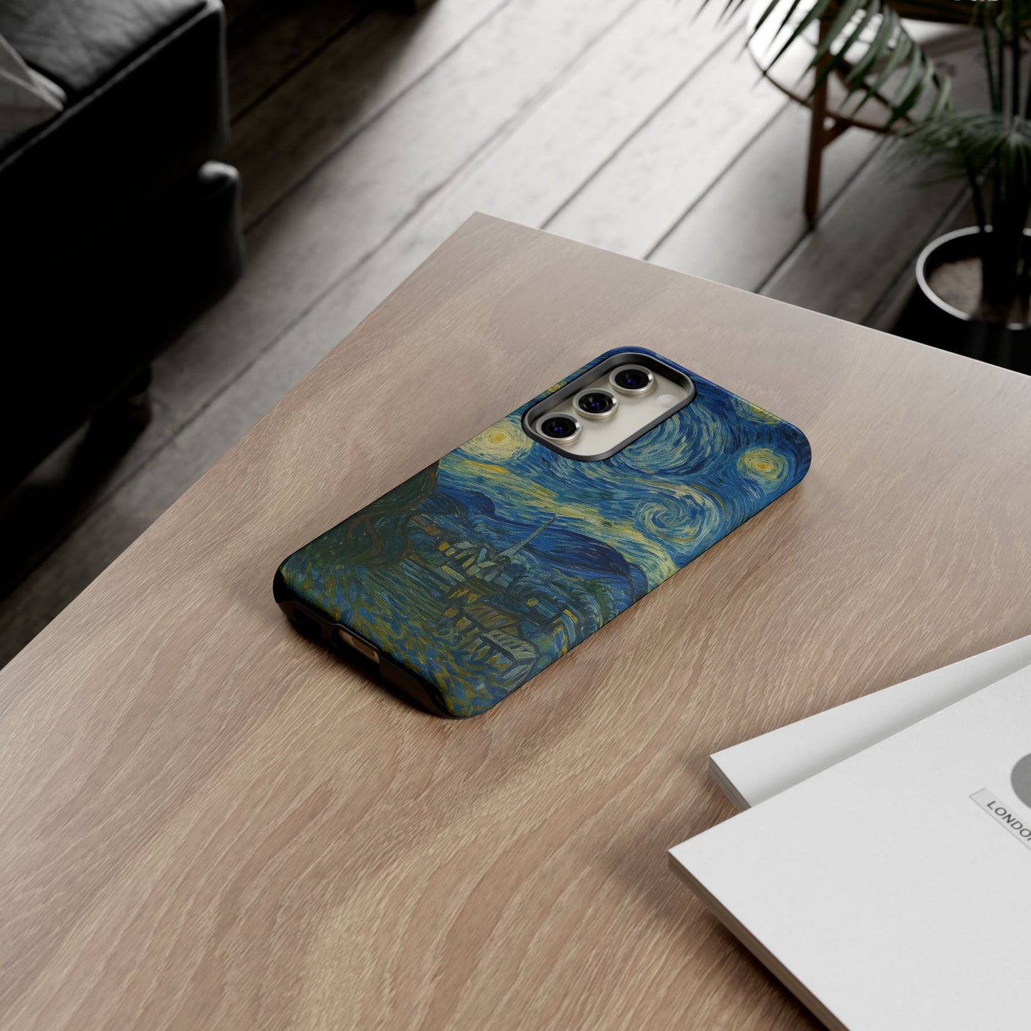 Starry Night Phone Case, Artistic Cell Phone Cover, Gift for Art Lovers, Unique Phone Accessory, Birthday Gift for Him/Her, Tough Cases