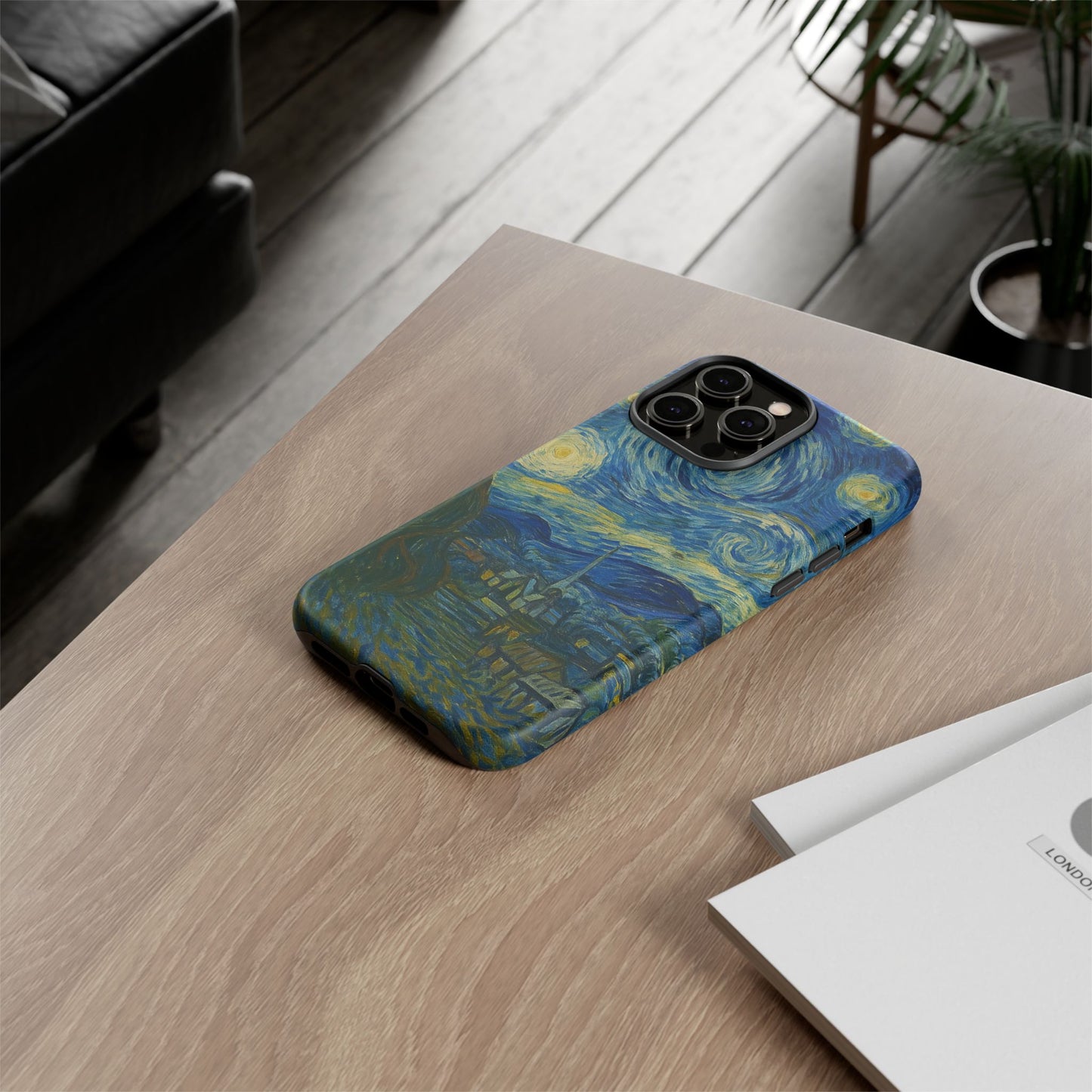 Starry Night Phone Case, Artistic Cell Phone Cover, Gift for Art Lovers, Unique Phone Accessory, Birthday Gift for Him/Her, Tough Cases