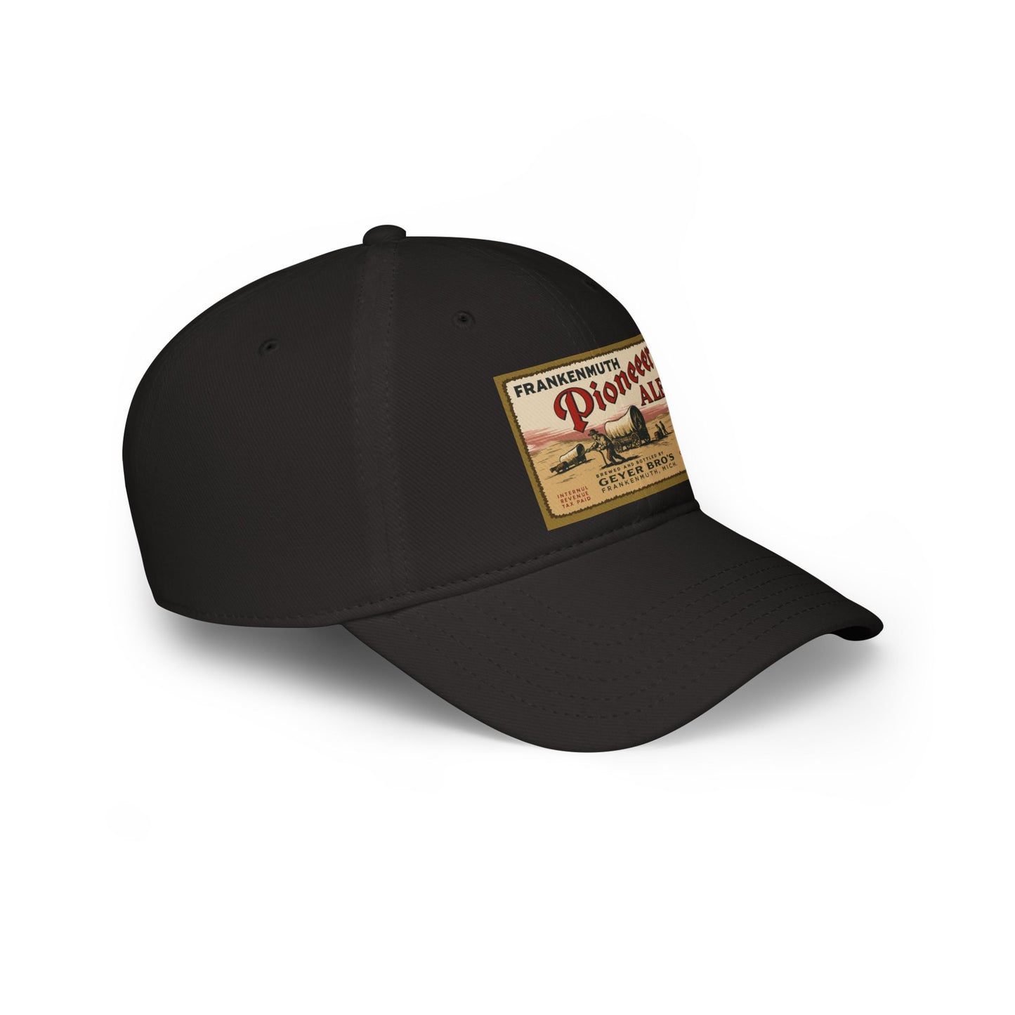 Vintage Pioneer Ale Baseball Cap - Red Adjustable Hat, Great for Breweries, Outdoor Events, Gifts, and Casual Wear