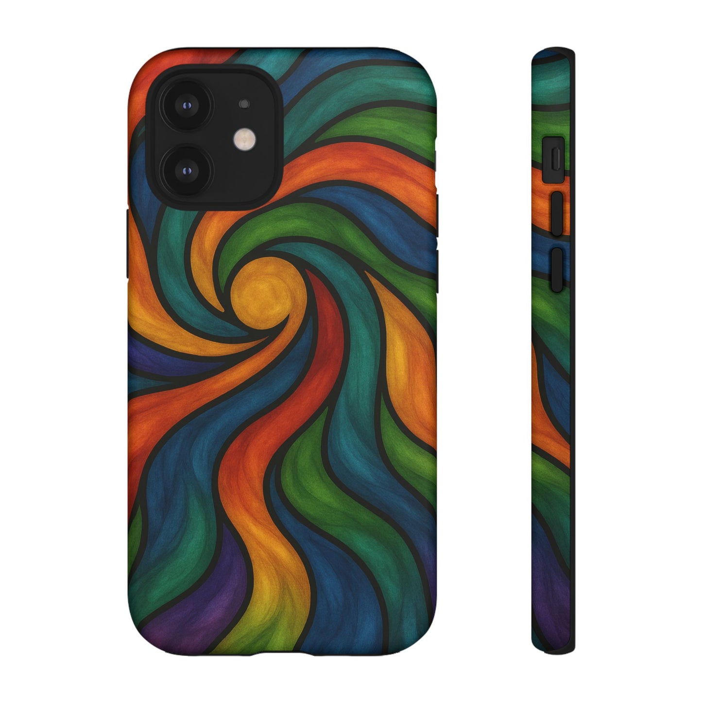 Colorful Swirl Phone Case | Tough Cases, Vibrant Design, Gift for Art Lovers, Funky Case, Unique Phone Accessories