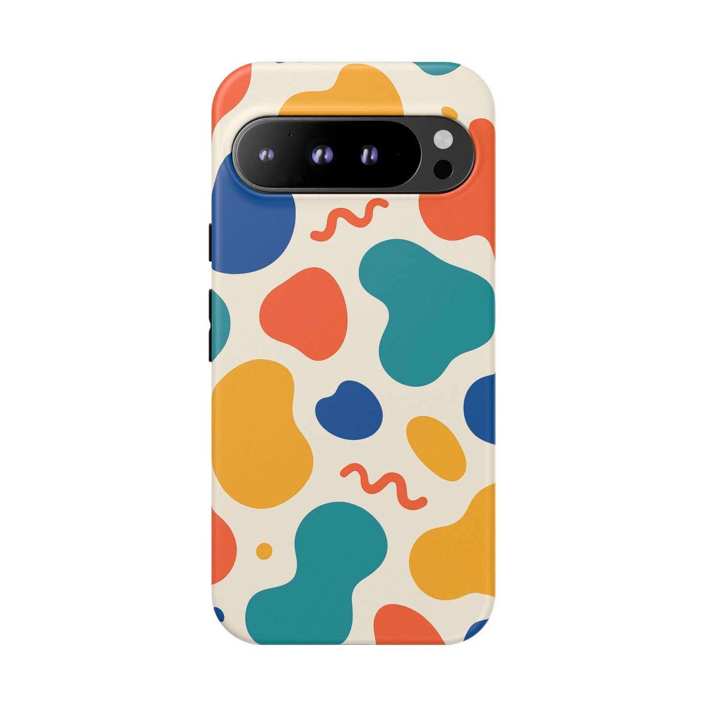 Colorful Phone Case with Abstract Design, Stylish Phone Cover, Trendy Tech Accessory for Her, Unique Gift Idea, Fun Patterned Case
