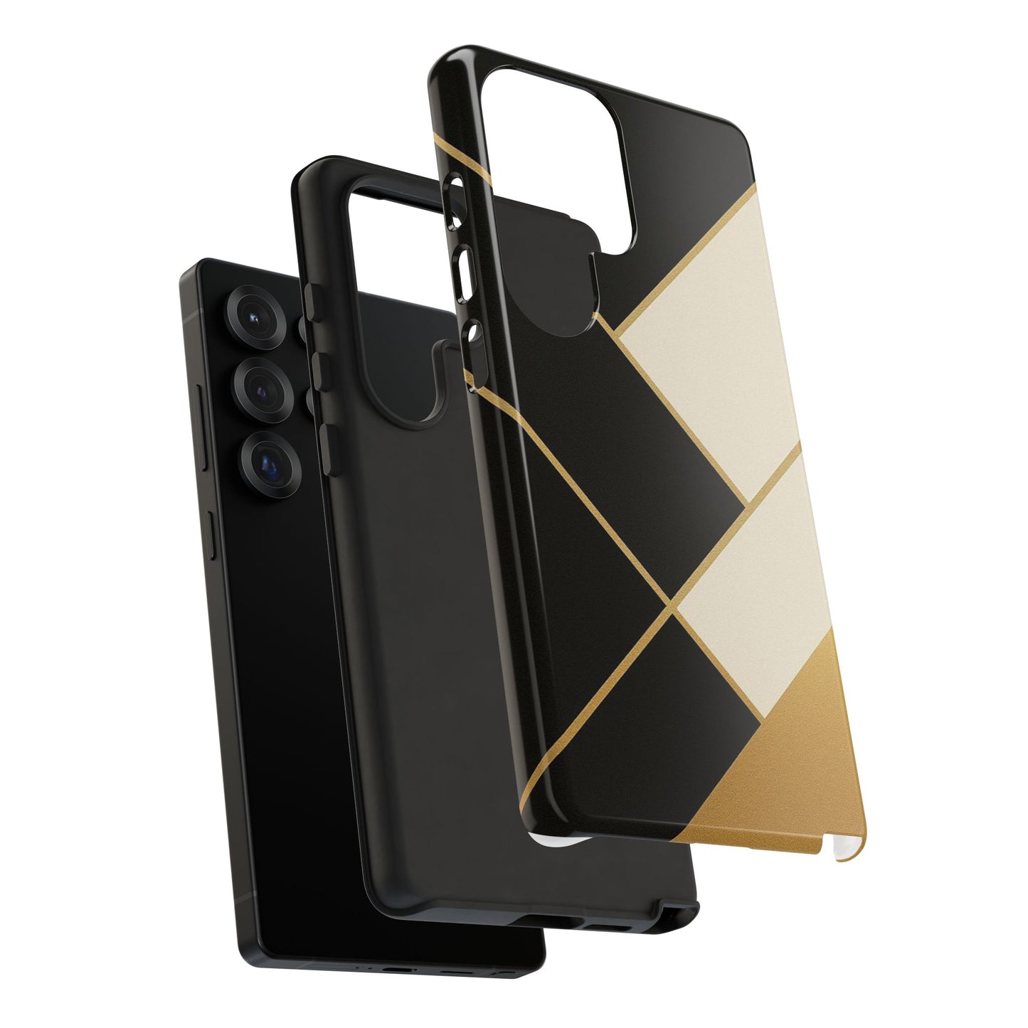 Chic Phone Case, Stylish Phone Cover, Geometric Design Case, Protective Mobile Case, Modern Phone Protector
