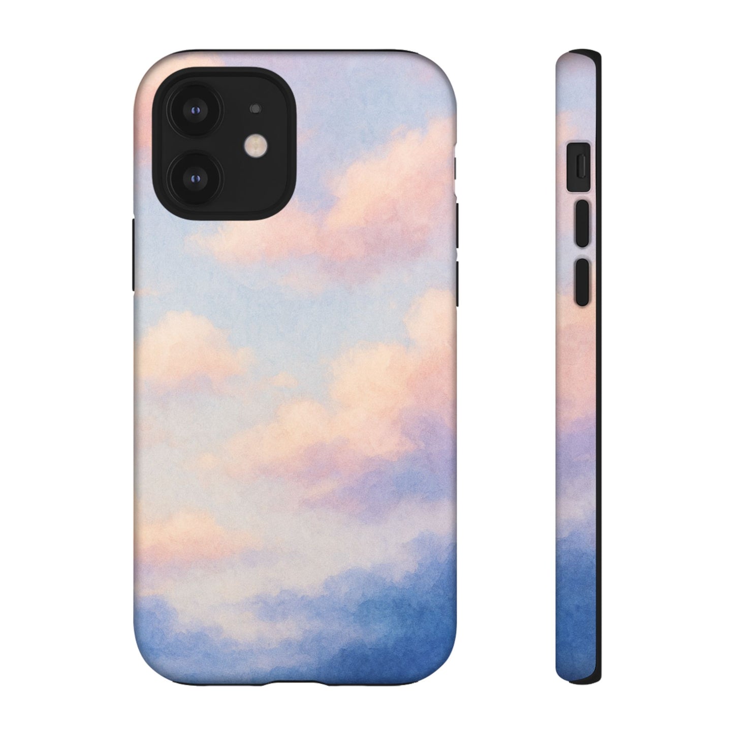 Sky Blue Cloud Phone Case, Tough Phone Cover, Aesthetic Cell Phone Accessory, Gift for Teen, Trendy Tech Protection