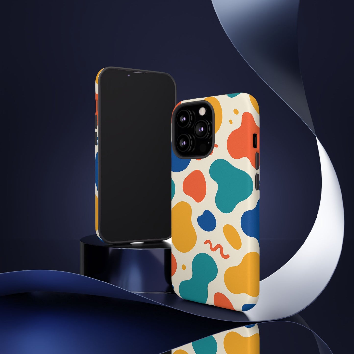 Colorful Phone Case with Abstract Design, Stylish Phone Cover, Trendy Tech Accessory for Her, Unique Gift Idea, Fun Patterned Case