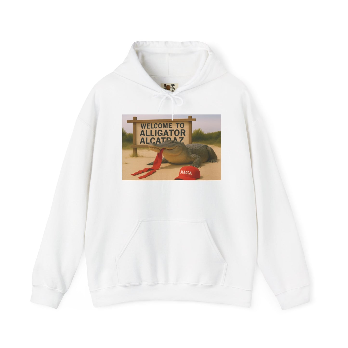 Welcome to Alligator Alcatraz Hoodie, Fun Graphic Sweatshirt, Unisex Hooded Sweatshirt, Casual Wear, Gift for Nature Lovers, ALLIGATOR ALCATRAZ, TRUMP