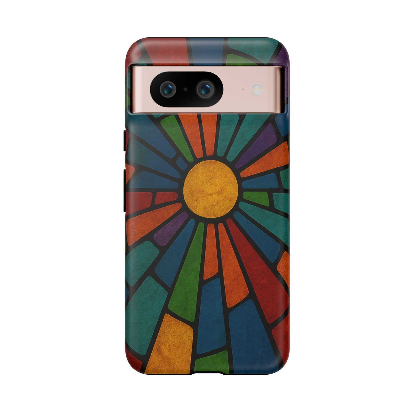 Colorful Stained Glass Phone Case, Tough Cases, Artistic Phone Cover, Vibrant Mobile Accessory, Unique Gift for Art Lovers