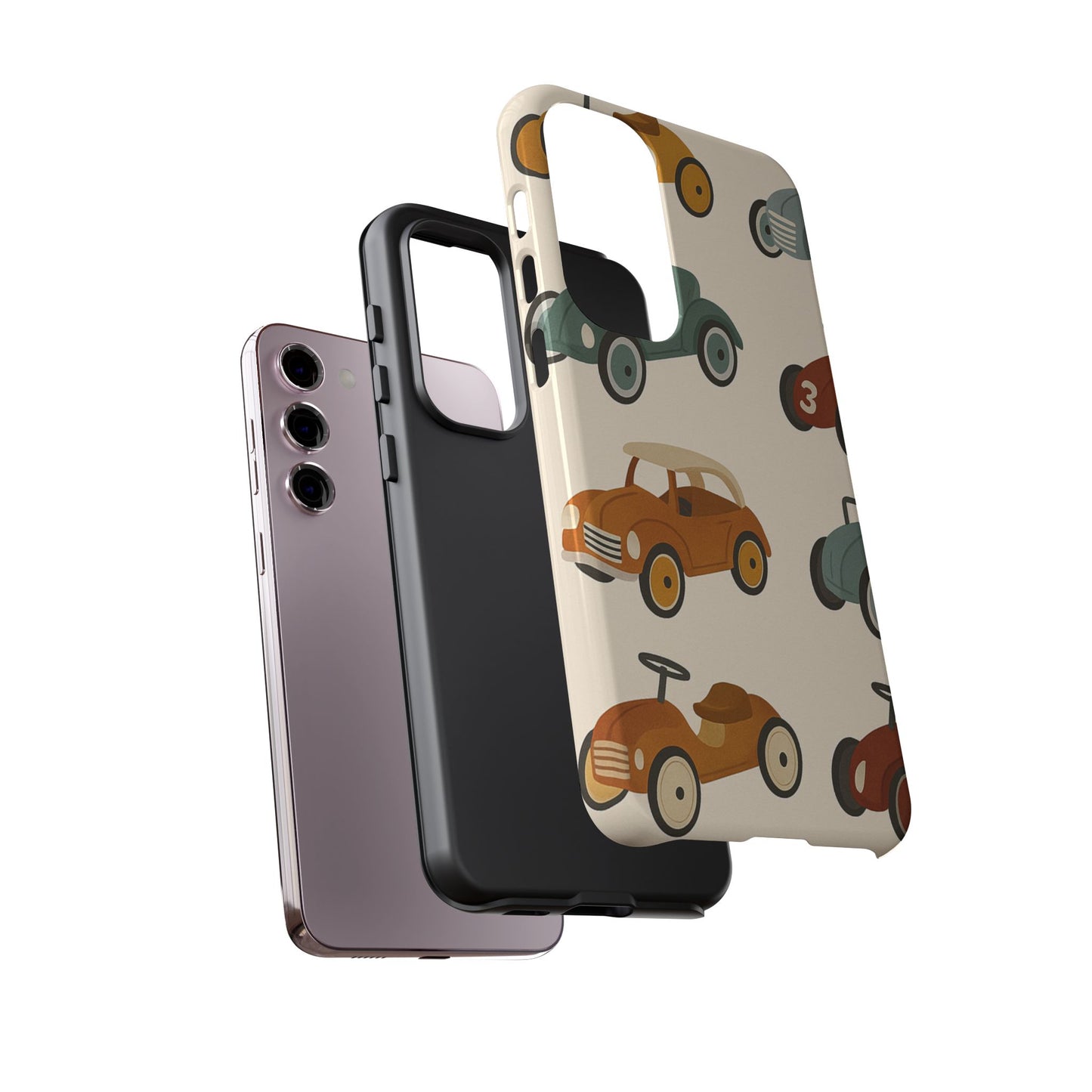 Vintage Car Phone Case, Tough Cases, Kids Gift, Car Lover Accessory, Retro Style, Phone Protection, Unique Design, pedal cars