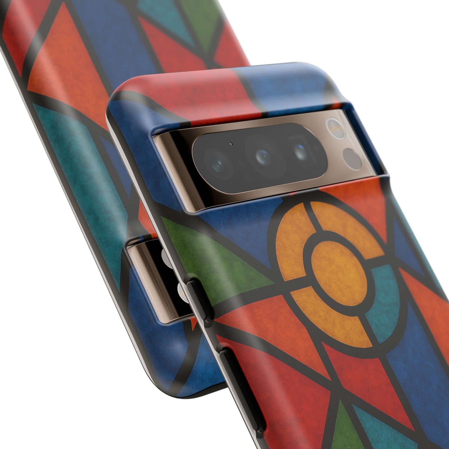 Colorful Stained Glass Phone Case, Artistic Phone Cover, Vibrant Protective Case, Unique Gift for Art Lovers, Stylish Smartphone Accessory
