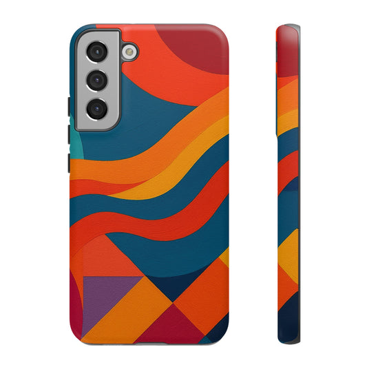 Vibrant Phone Case, Abstract Design Cover, Tough Cases for All Occasions, Stylish Gift for Tech Lovers, Modern Phone Accessories