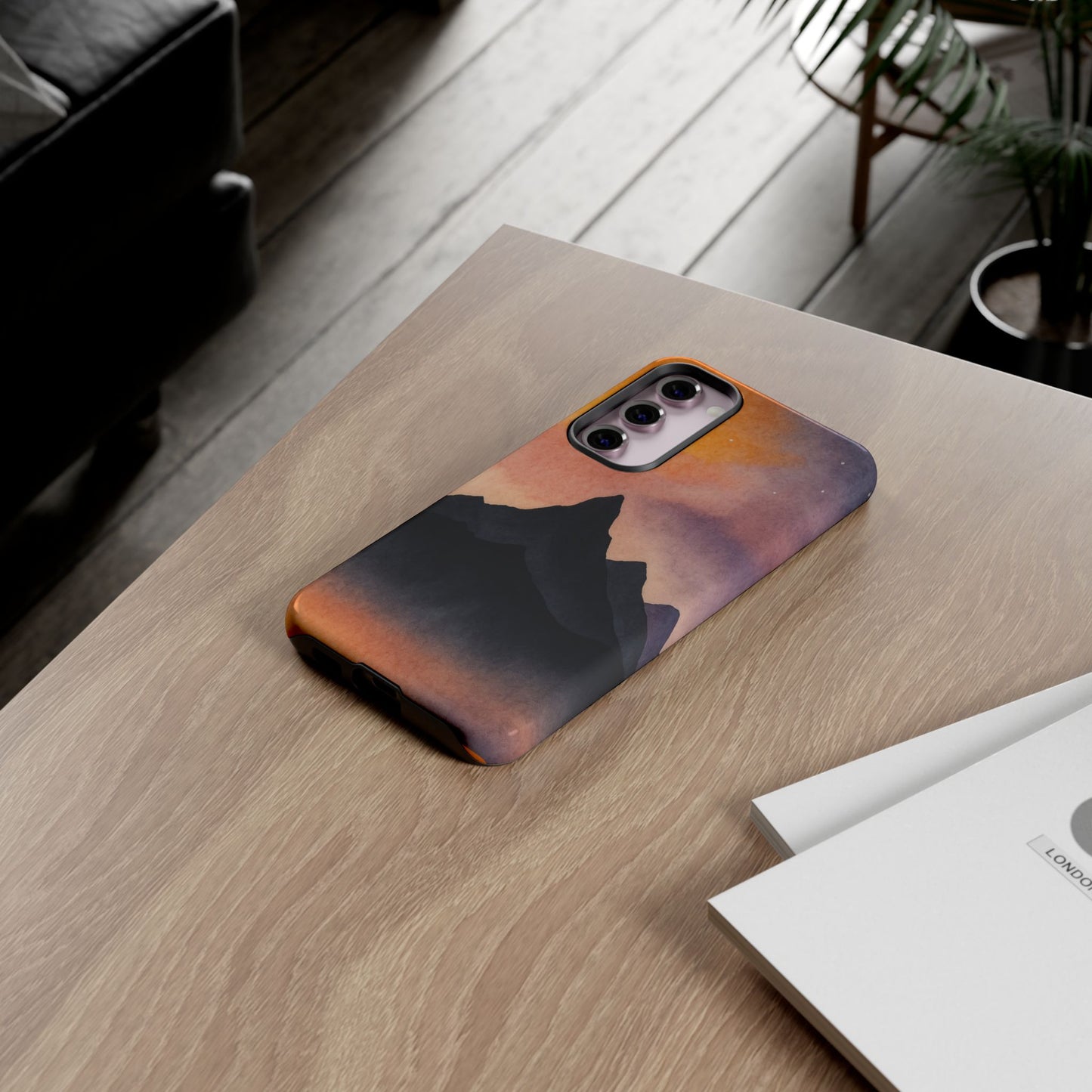 Mountain Sunset Phone Case, Nature Lover's Gift, Adventure Phone Cover, Unique Cellphone Accessories, Outdoor Enthusiast Decor