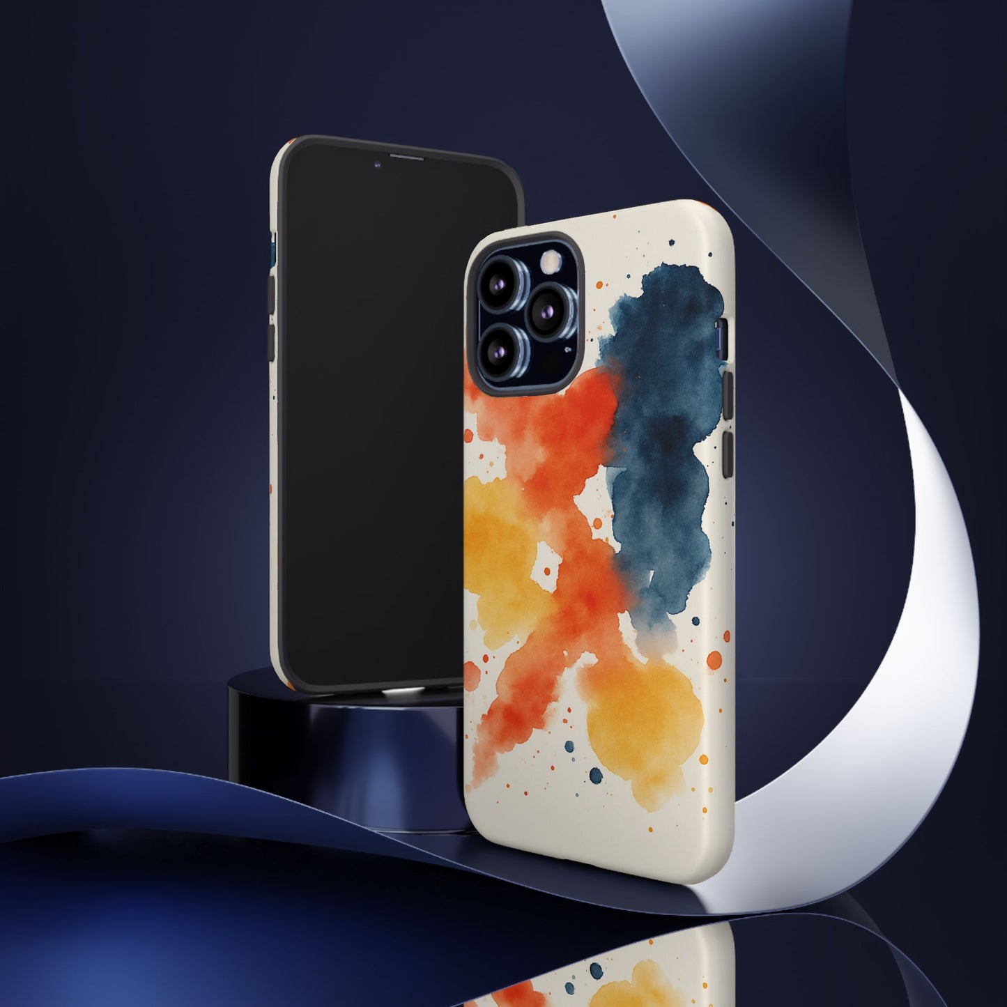 Watercolor Phone Case - Abstract Design, Tough Cases for Men & Women, Stylish Gift, Artistic Accessory for All Occasions