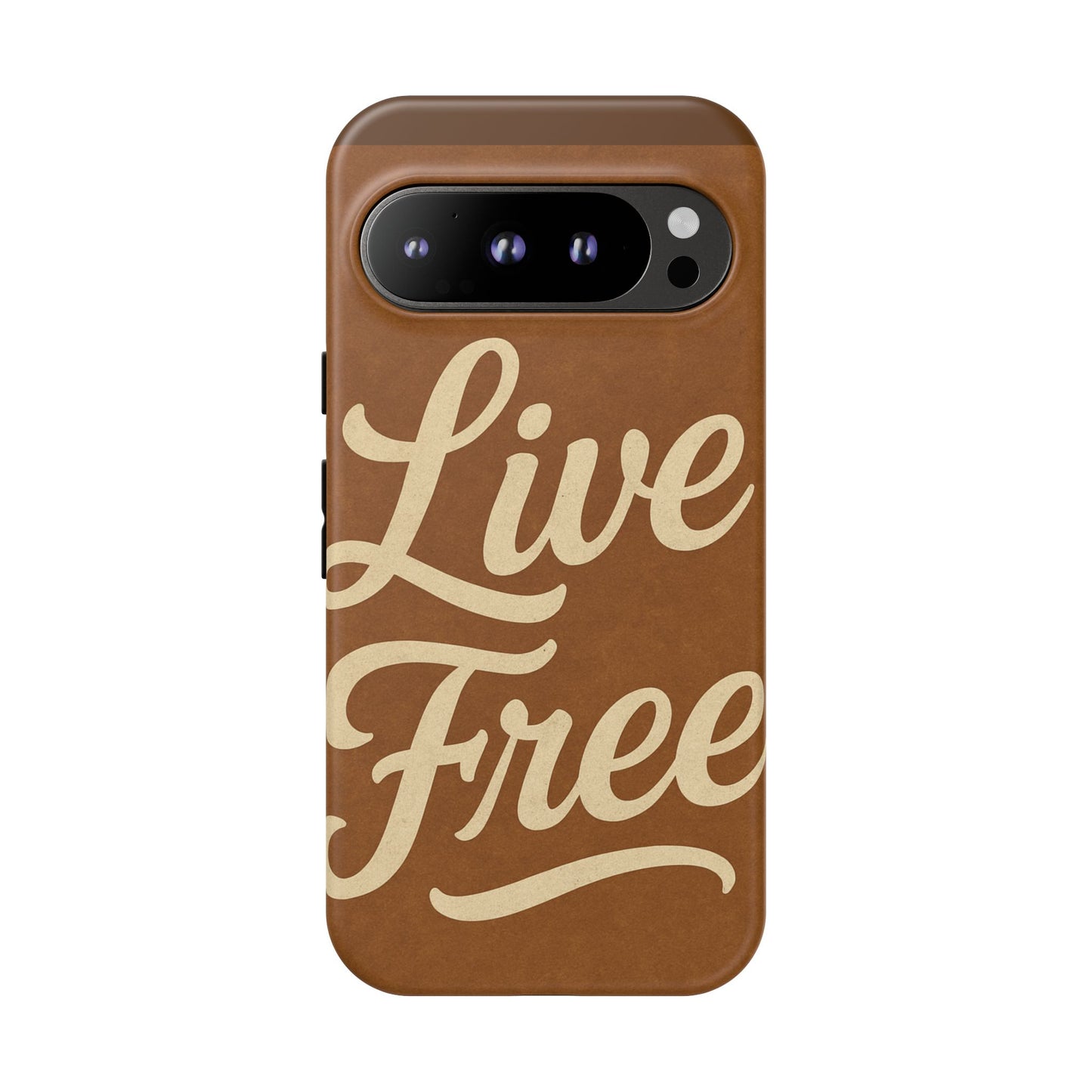 Live Free Phone Case, Tough Cases, Inspirational Phone Accessories, Gift for Adventurers, Customizable Design, Unique Tech Gifts