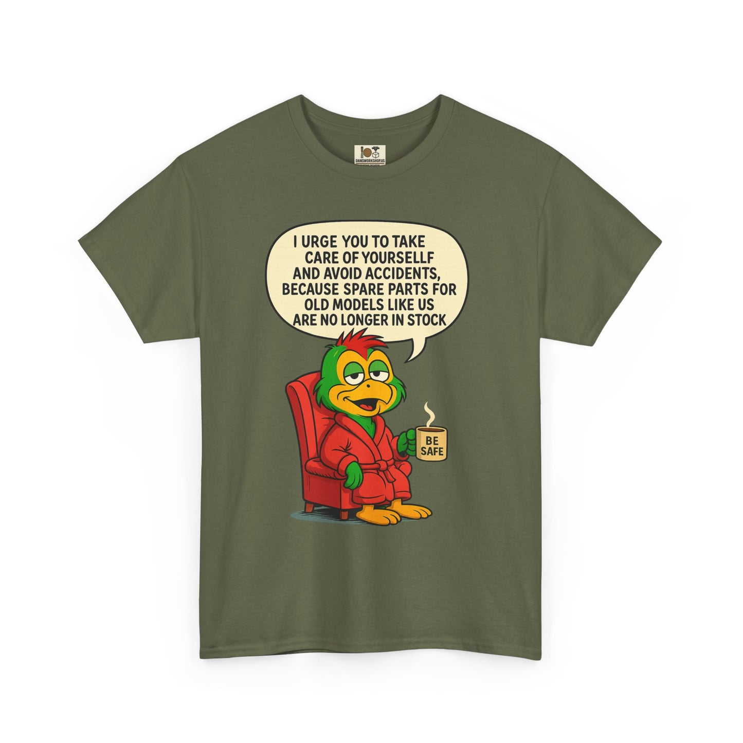 Funny Vintage Cartoon Tee, Unisex Heavy Cotton Shirt, Humorous Gift, Casual Wear, Birthday,or Just Because