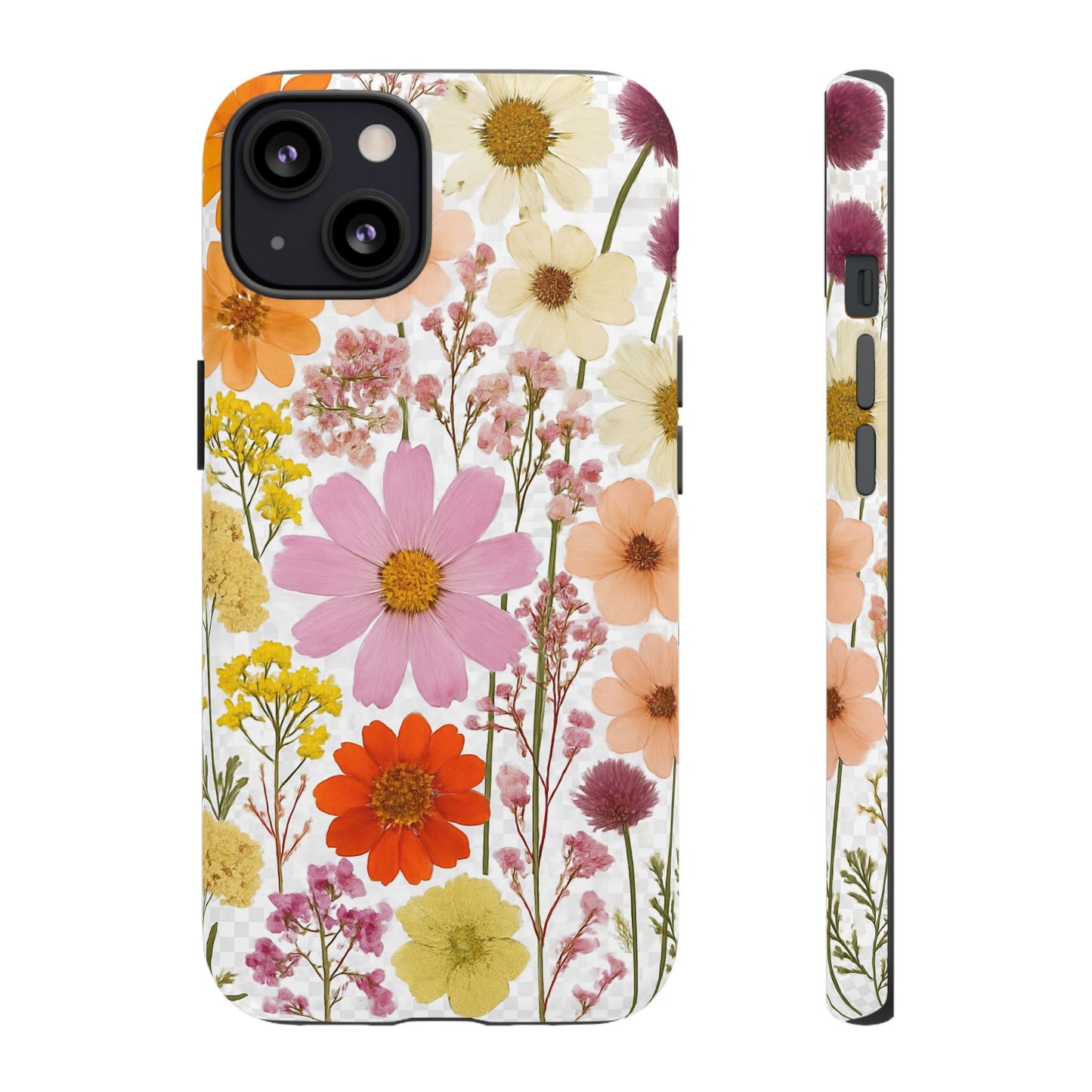 Floral Phone Case - Tough Cases, Stylish Protective Cover, Flower Design, Trendy Gift, Nature Lover Accessory, DRIED FLOWERS