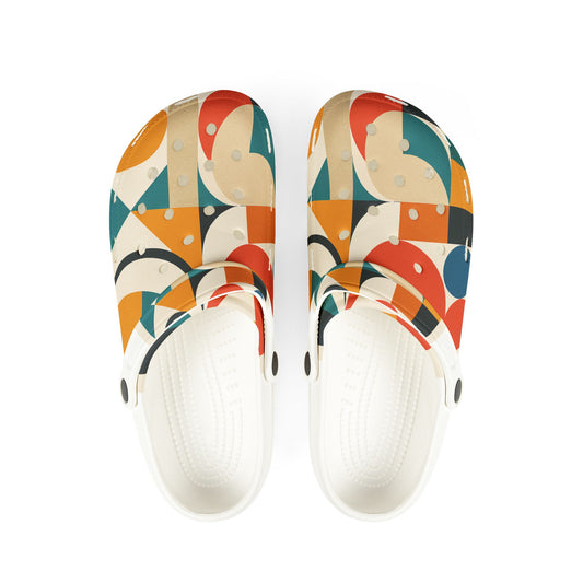 Colorful AOP EVA Foam Clogs, Funky Footwear, Casual Comfort Shoes, Trendy Summer Slippers, Fun Gift for Beach Days