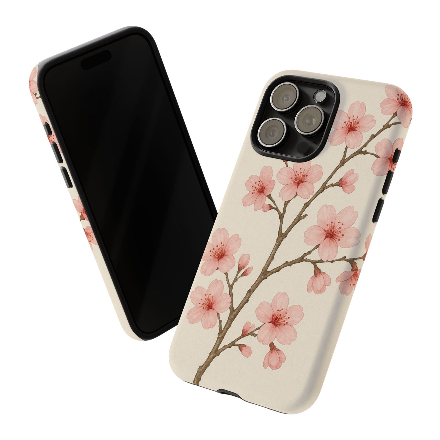 Cherry Blossom Phone Case, Floral Phone Cover, Tough Case for Gifts, Spring Decor, Cute Tech Accessories, Nature Lover's Gift