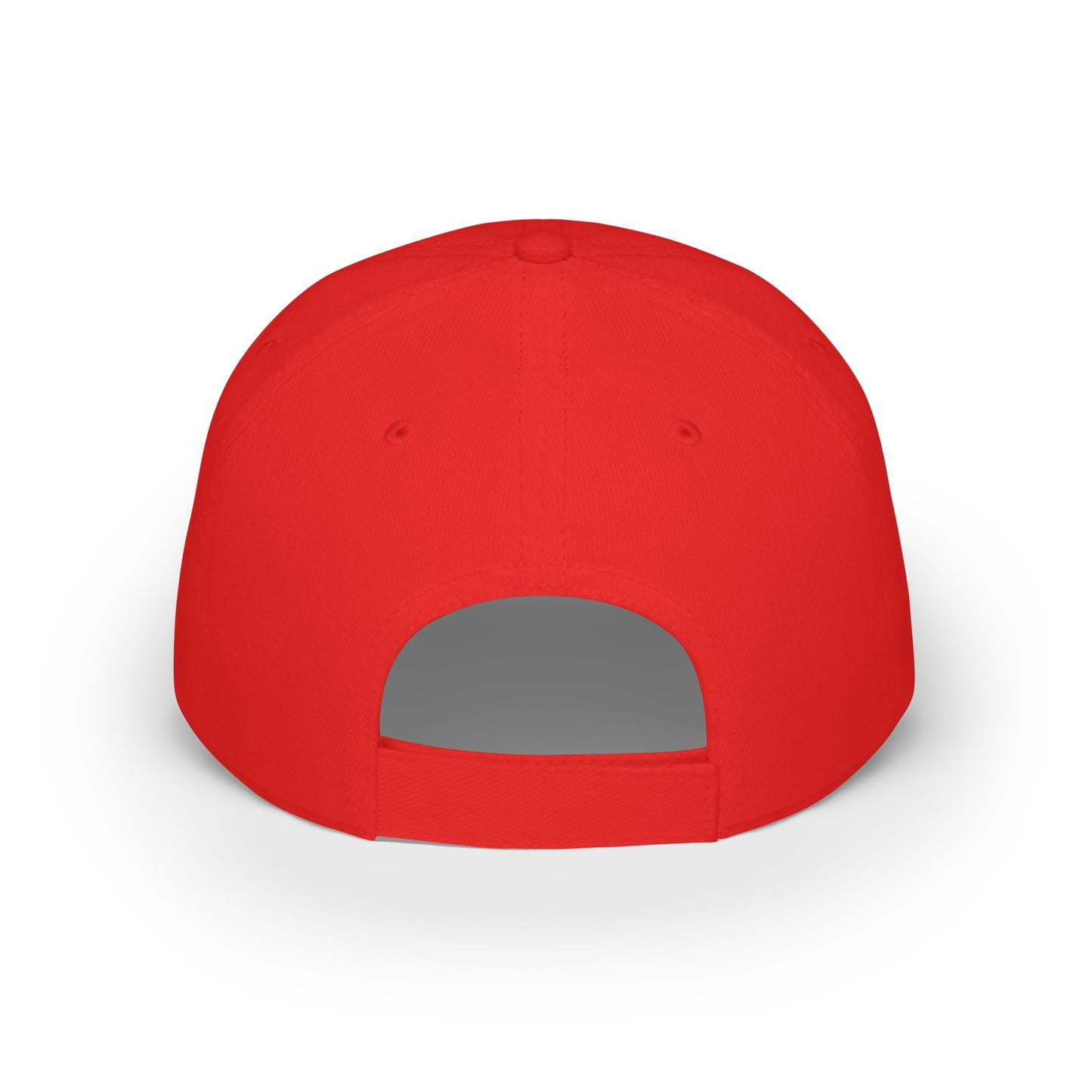 Red Low Profile Baseball Cap with Football Design, Ideal for Sports Fans, Casual Wear, Gifting, Game Day Accessory, Outdoor Events