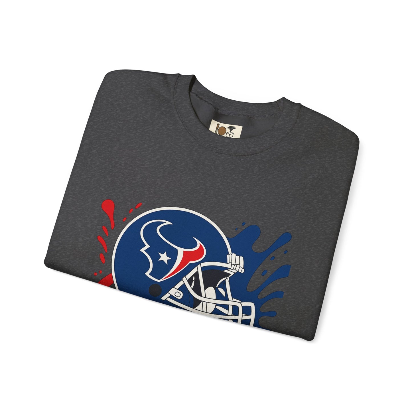 Sporty Splash Crewneck Sweatshirt - Perfect for Game Day, Football Fan Gear, Casual Style, Unisex Apparel, Gift for Sports Lovers