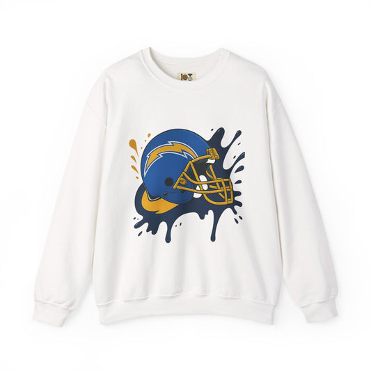 Sporty Splash Crewneck Sweatshirt - Football Lover Gift, Unisex Casual Wear, Game Day Attire, Cozy Sweatshirt, Fall Fashion