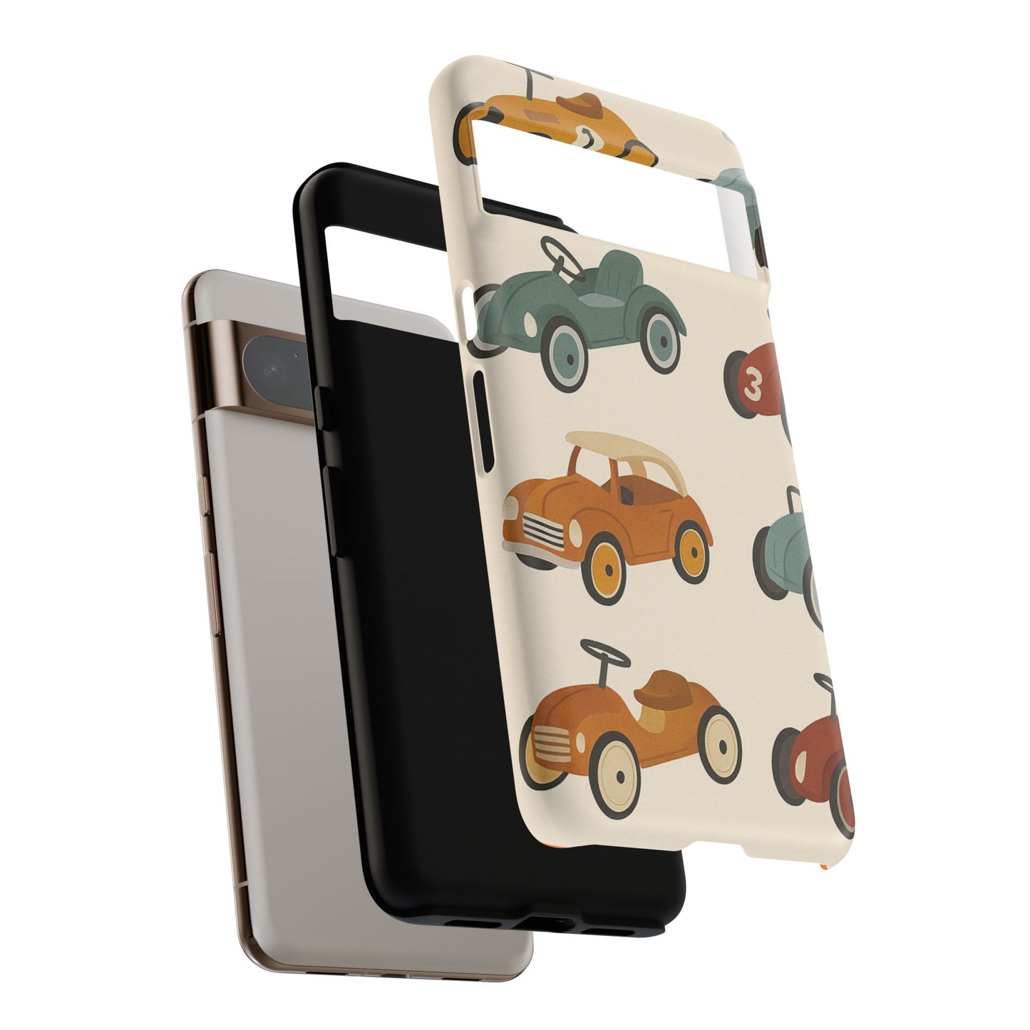 Vintage Car Phone Case, Tough Cases, Kids Gift, Car Lover Accessory, Retro Style, Phone Protection, Unique Design, pedal cars
