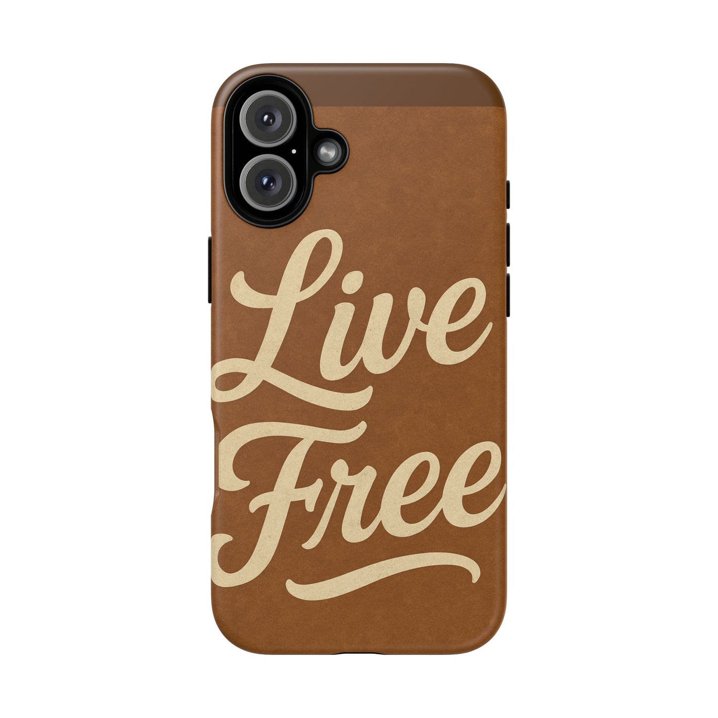 Live Free Phone Case, Tough Cases, Inspirational Phone Accessories, Gift for Adventurers, Customizable Design, Unique Tech Gifts