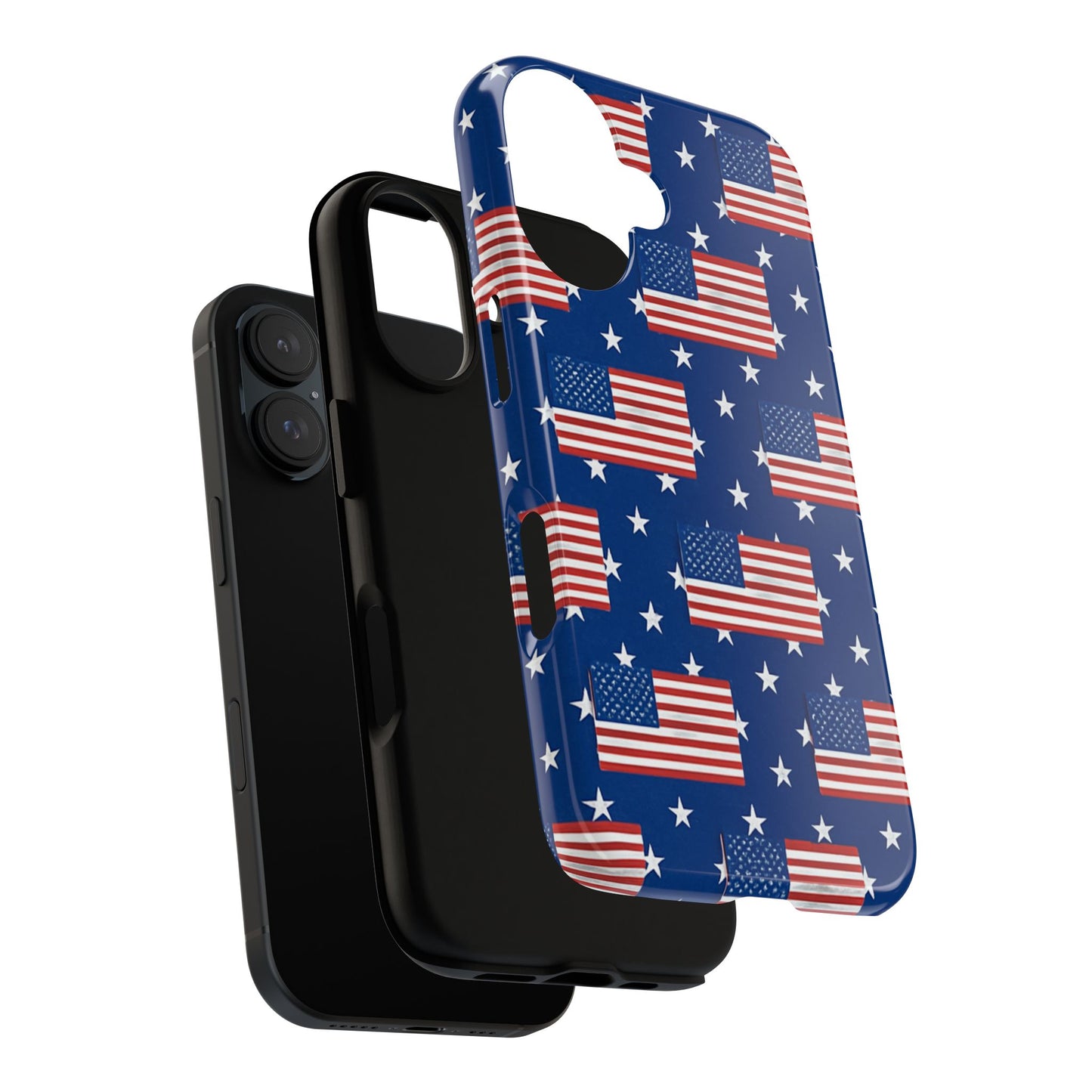 Patriotic Phone Case, Independence Day Accessories, American Flag Design, Star-Spangled Cover, Summer BBQ Gift