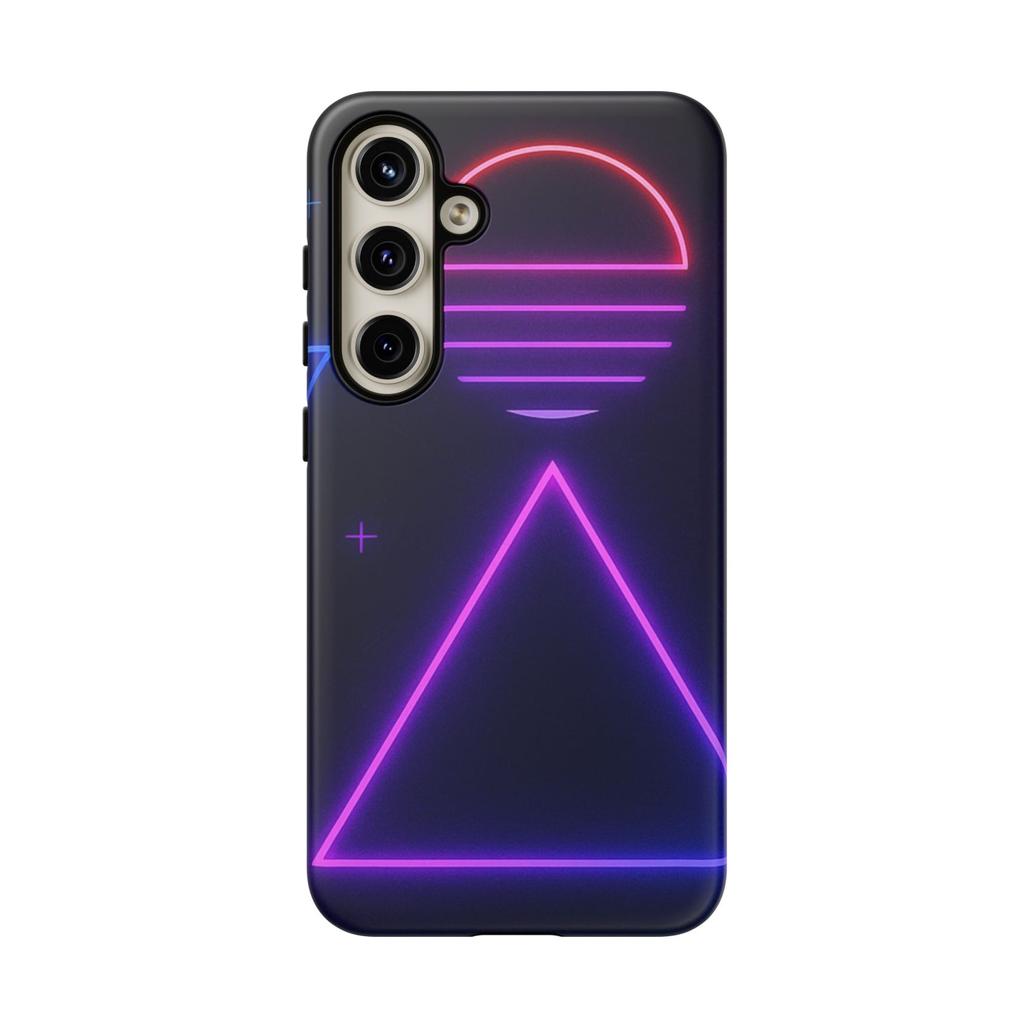 Retro Neon Phone Case, Tough Cases for iPhone, 80s Aesthetic Phone Cover, Abstract Neon Design, Gift for Tech Lovers