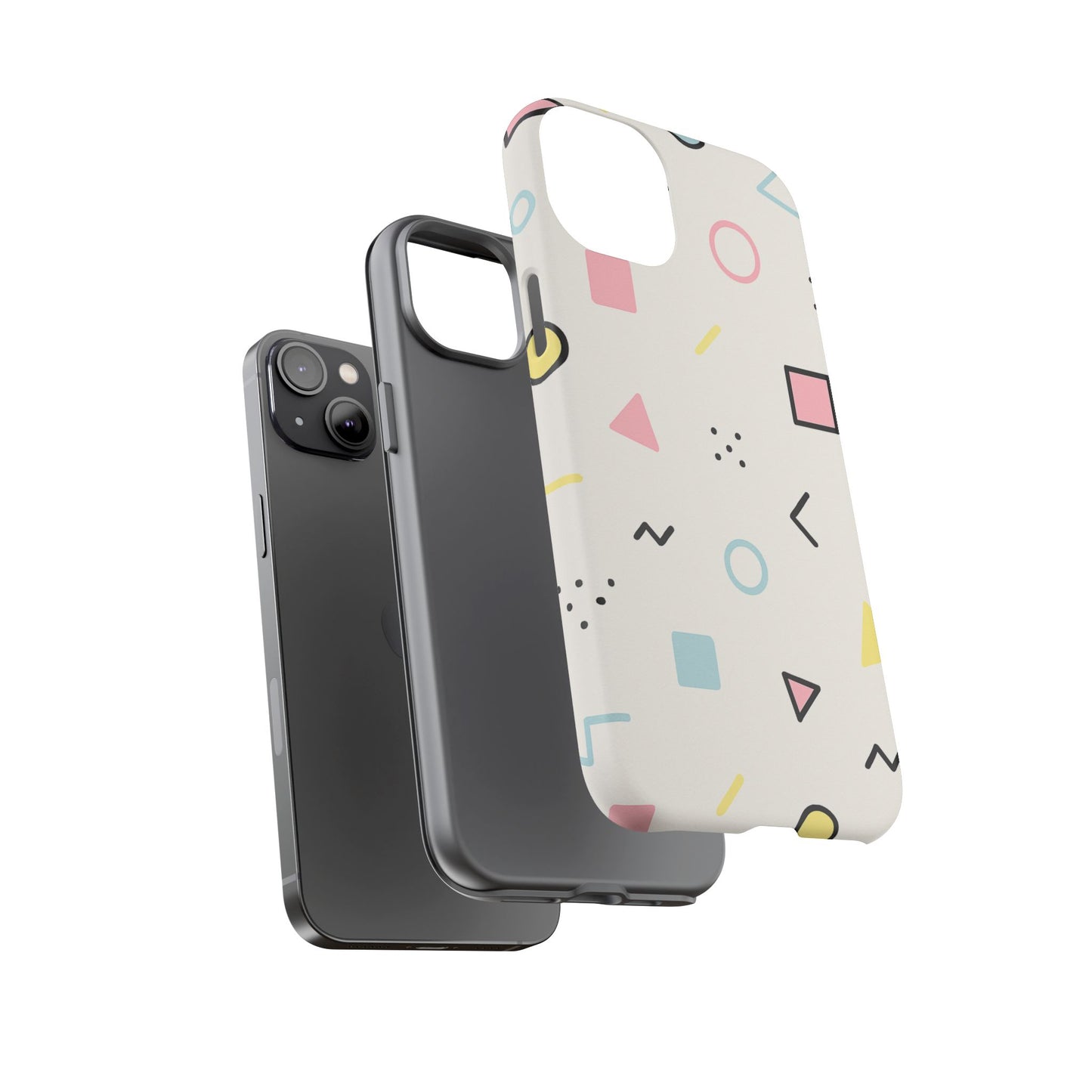 Geometric Phone Case - Stylish Tough Cases for Trendsetters, Unique Phone Covers, Modern Accessories, Gift Ideas for Her