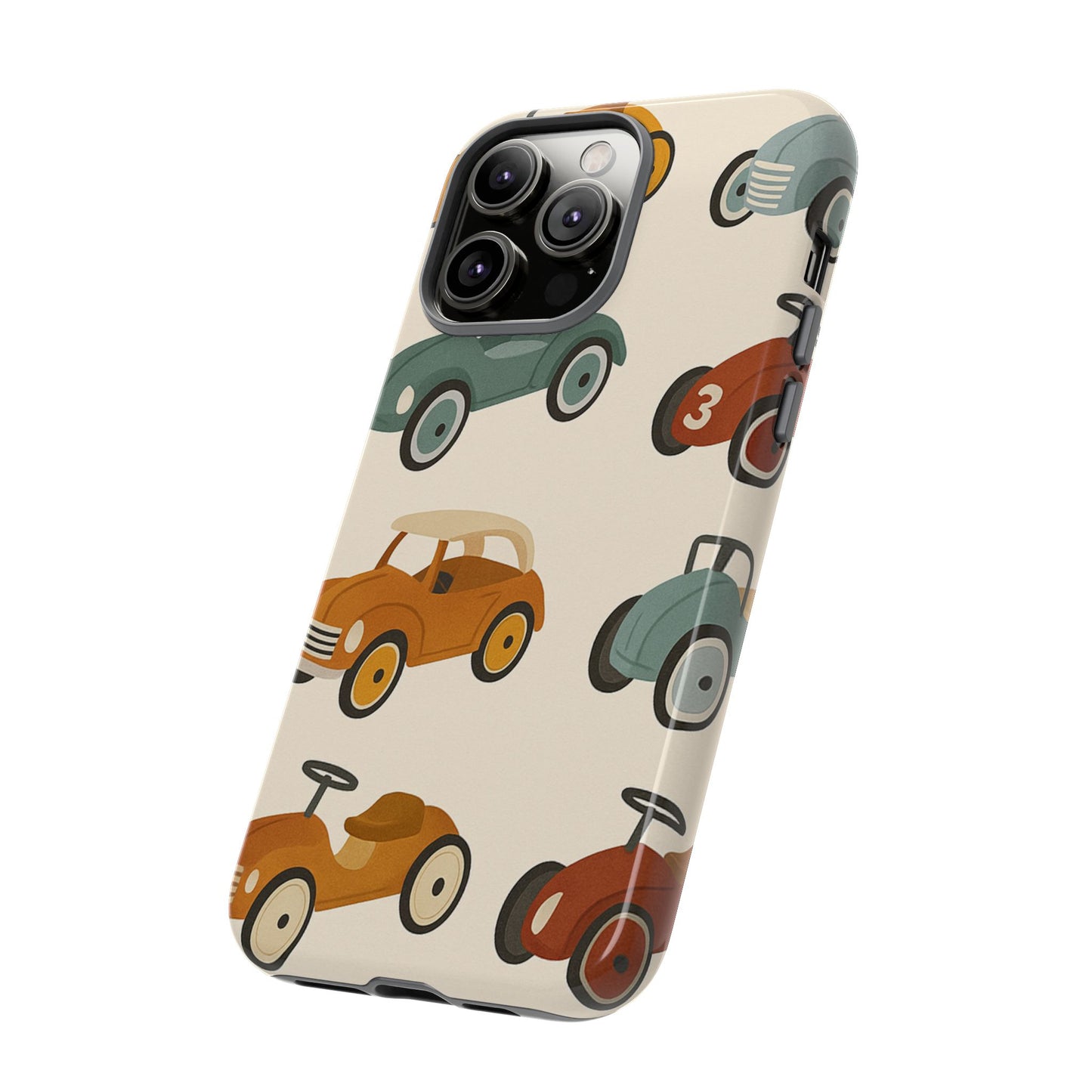 Vintage Car Phone Case, Tough Cases, Kids Gift, Car Lover Accessory, Retro Style, Phone Protection, Unique Design, pedal cars
