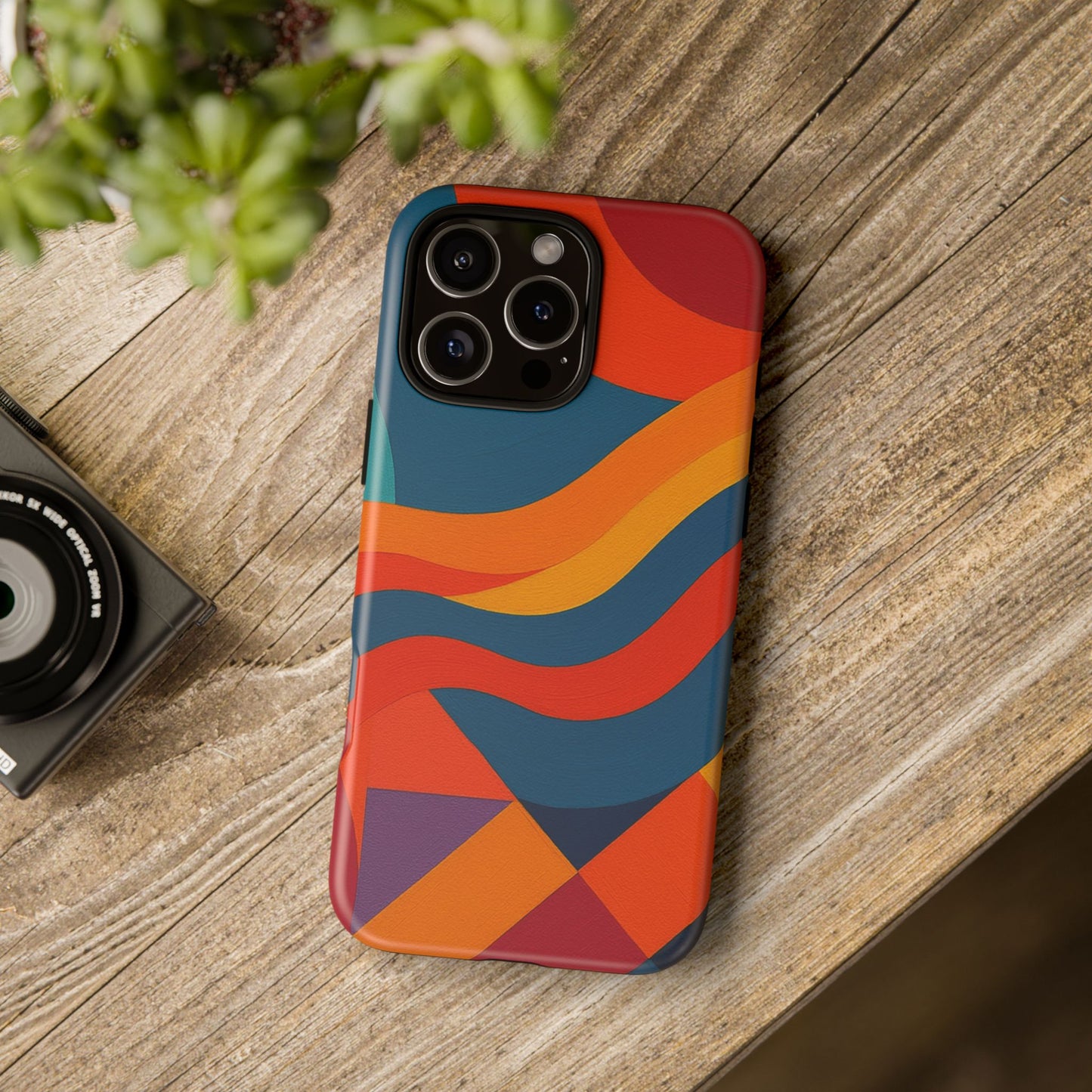 Vibrant Phone Case, Abstract Design Cover, Tough Cases for All Occasions, Stylish Gift for Tech Lovers, Modern Phone Accessories