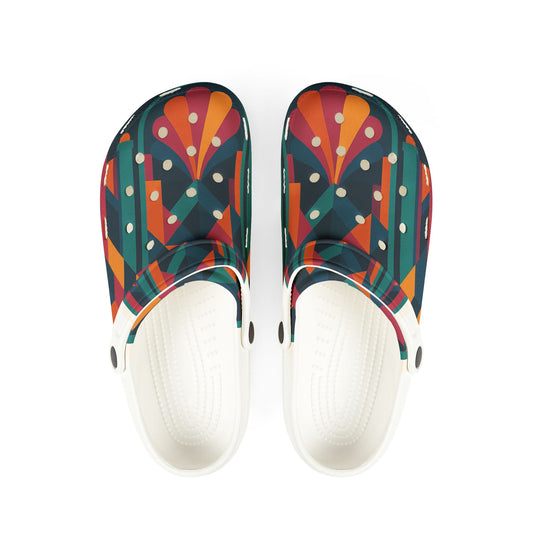 Colorful AOP EVA Foam Shoes for Comfort, Fun Slip-On Footwear, Trendy Garden Shoes, Great for Outdoor Activities, Unique Gift Idea