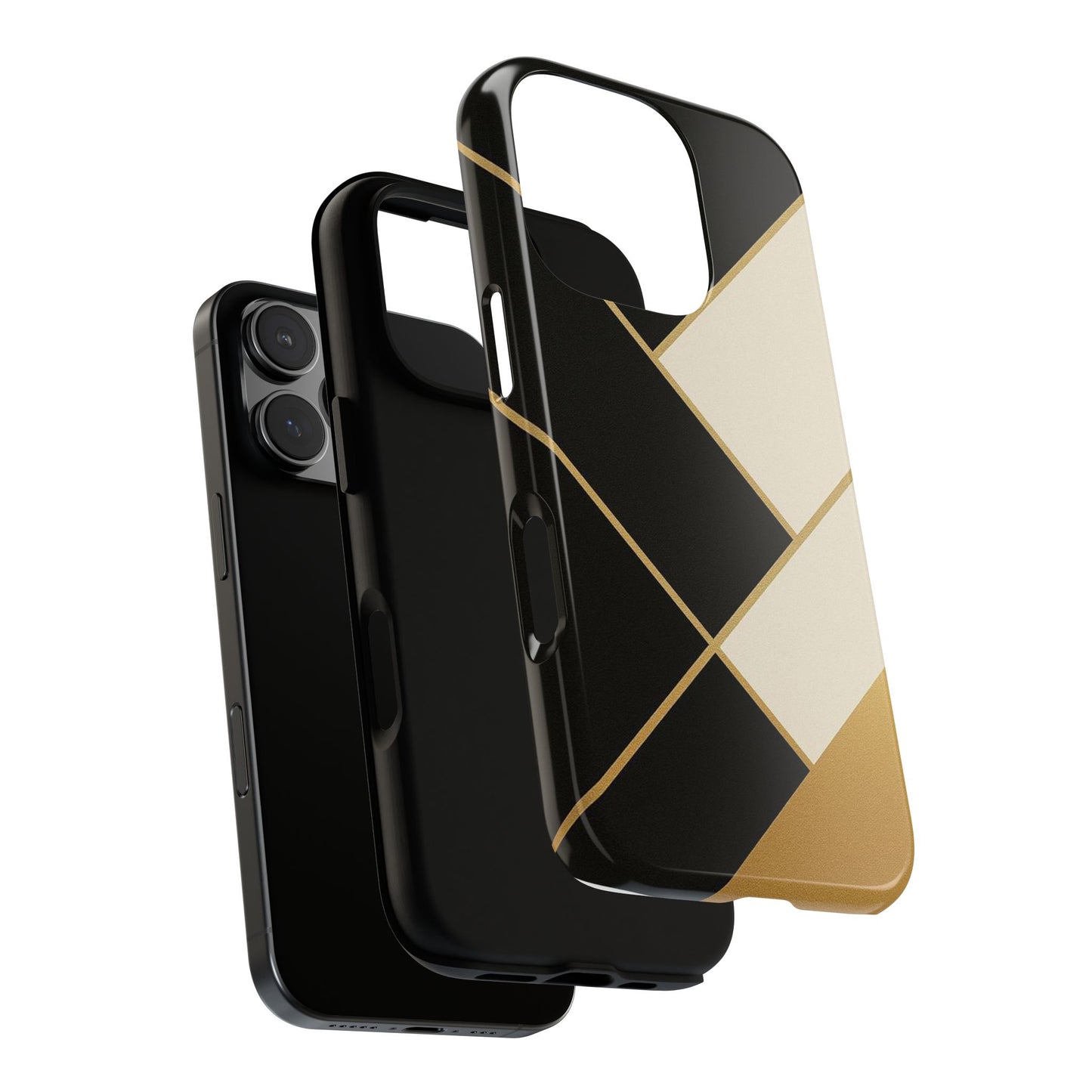 Chic Phone Case, Stylish Phone Cover, Geometric Design Case, Protective Mobile Case, Modern Phone Protector