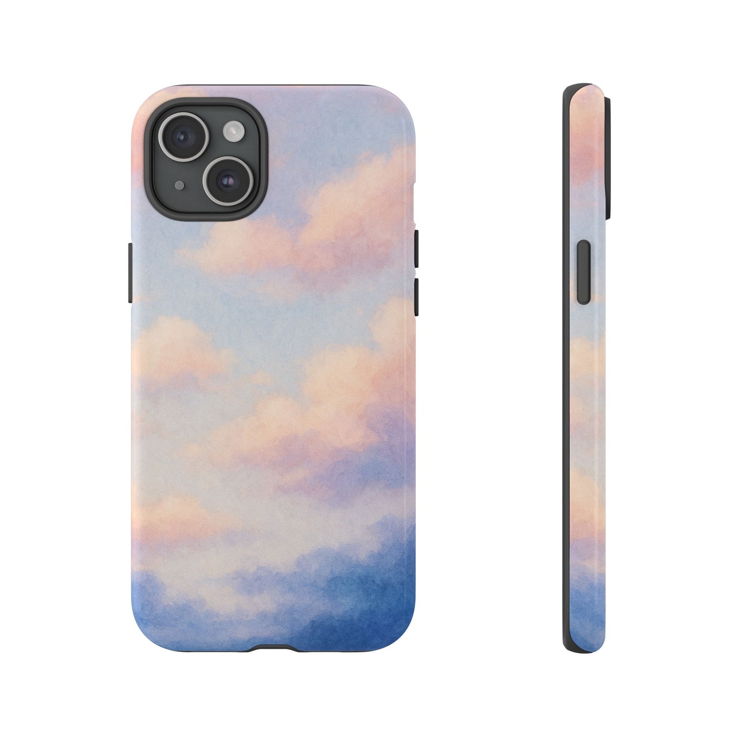 Sky Blue Cloud Phone Case, Tough Phone Cover, Aesthetic Cell Phone Accessory, Gift for Teen, Trendy Tech Protection