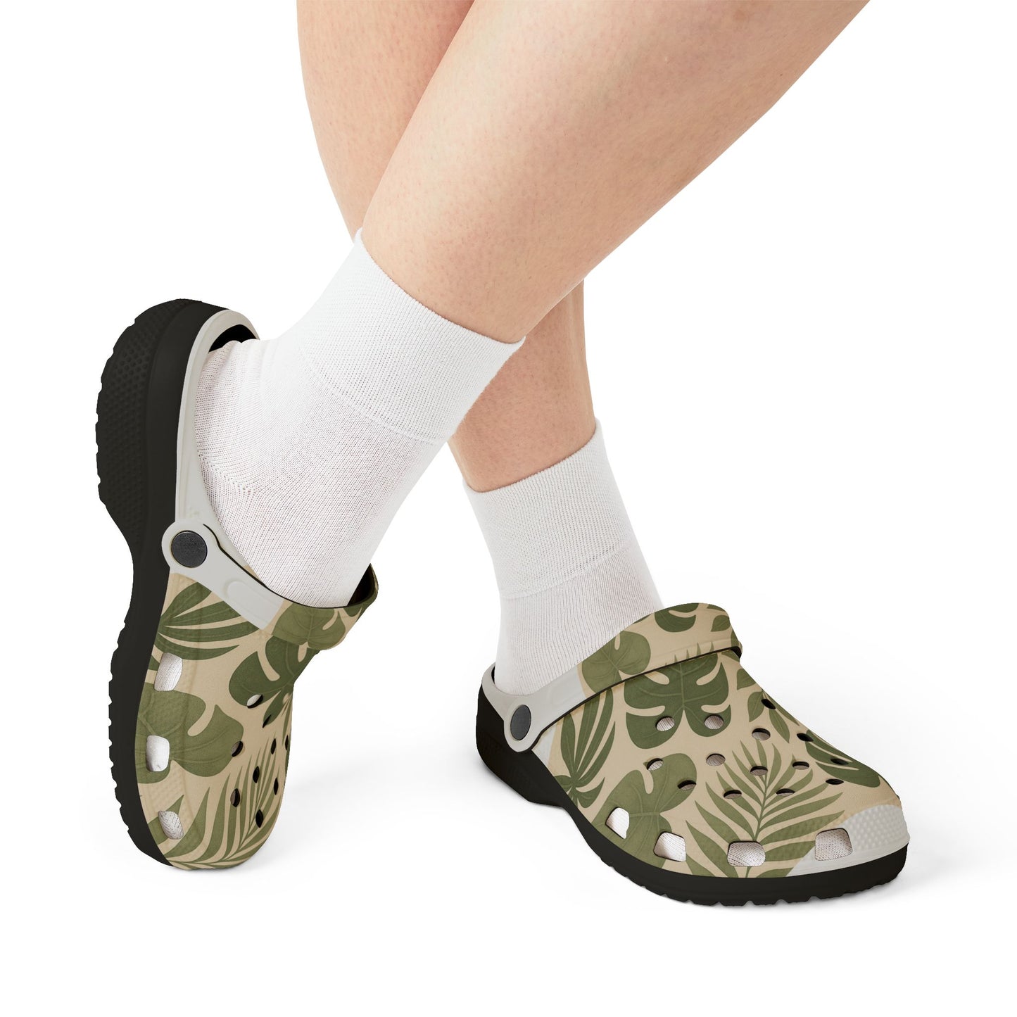 Tropical Plant Print EVA Foam Shoes, Comfortable Garden Clogs for Spring, Summer Slip-Ons, Perfect for Outdoor Adventures, Beach Days, [...]