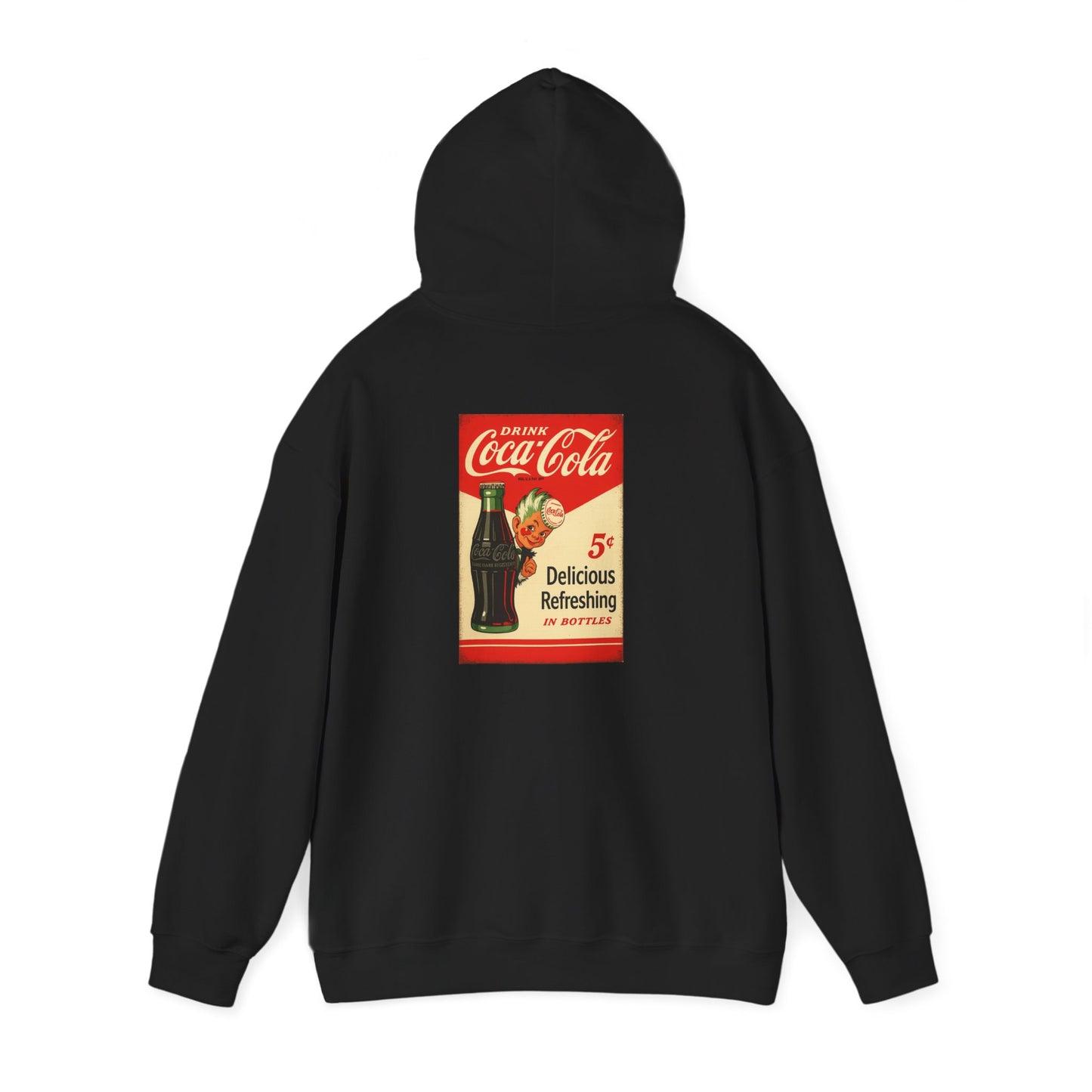 Vintage Coca-Cola Hoodie, Retro Sweatshirt Gift, Unisex Casual Wear, Perfect for Nostalgia Lovers, Ideal for Everyday Use