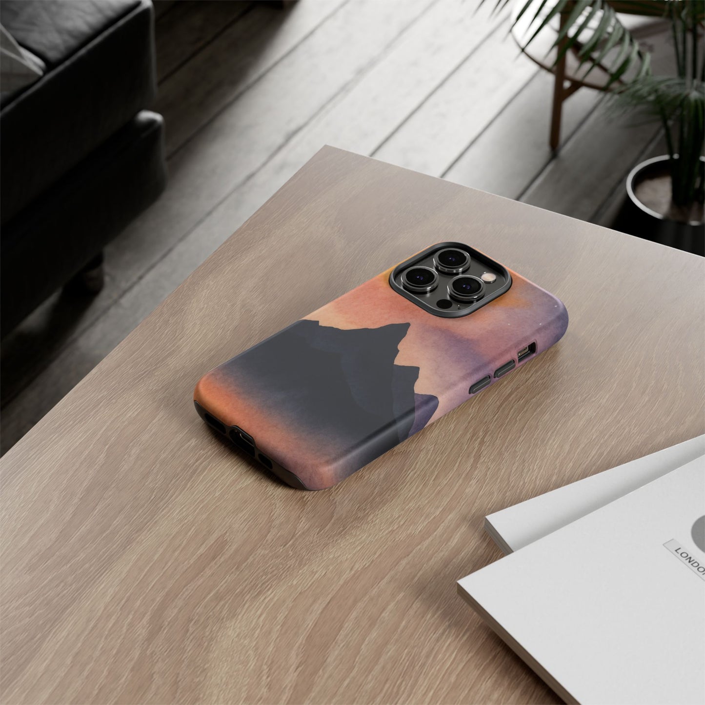 Mountain Sunset Phone Case, Nature Lover's Gift, Adventure Phone Cover, Unique Cellphone Accessories, Outdoor Enthusiast Decor