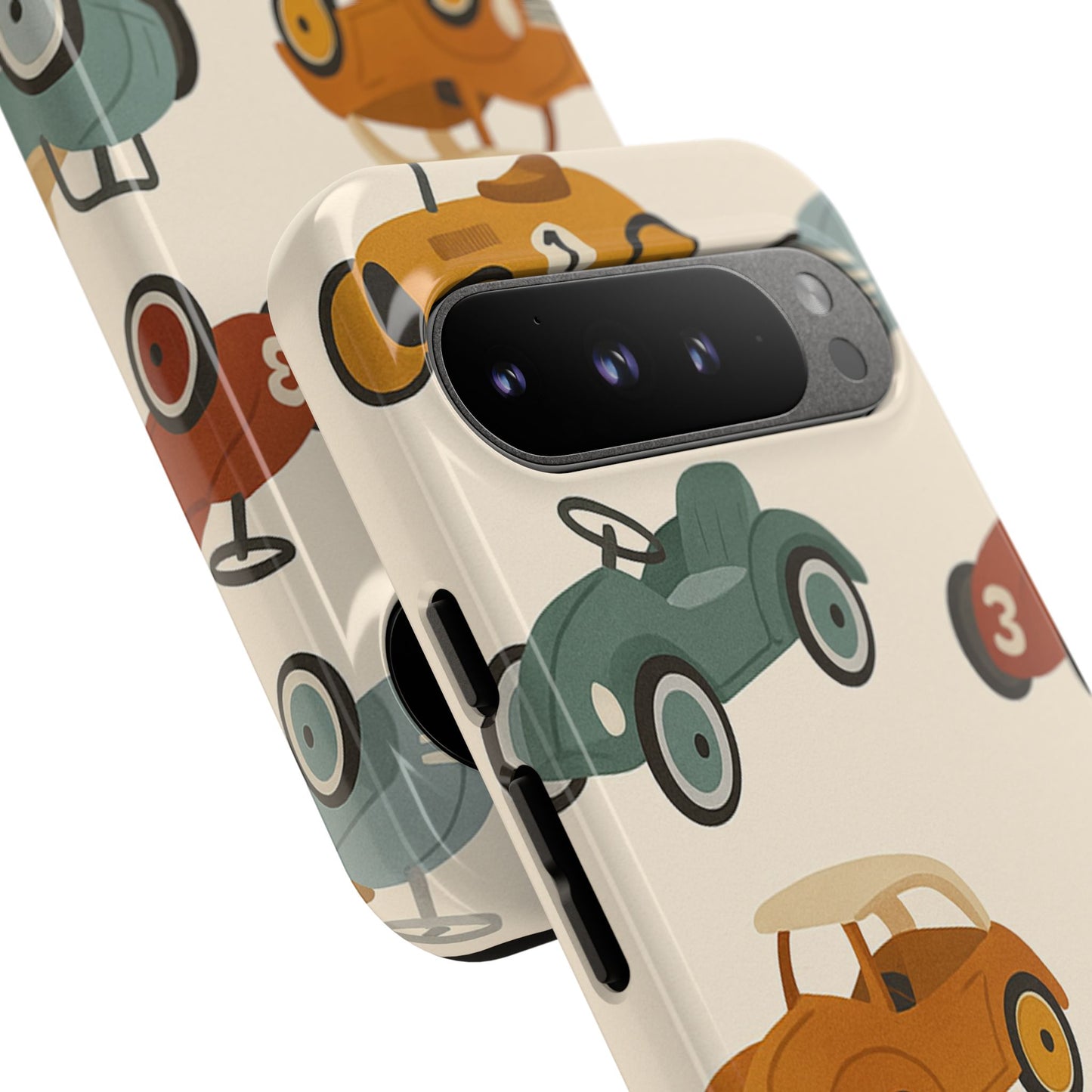 Vintage Car Phone Case, Tough Cases, Kids Gift, Car Lover Accessory, Retro Style, Phone Protection, Unique Design, pedal cars