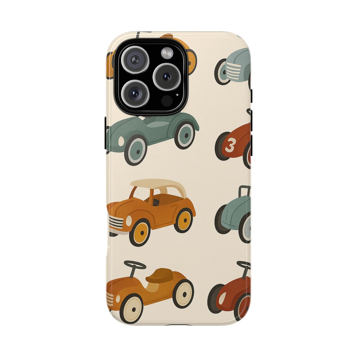Vintage Car Phone Case, Tough Cases, Kids Gift, Car Lover Accessory, Retro Style, Phone Protection, Unique Design, pedal cars