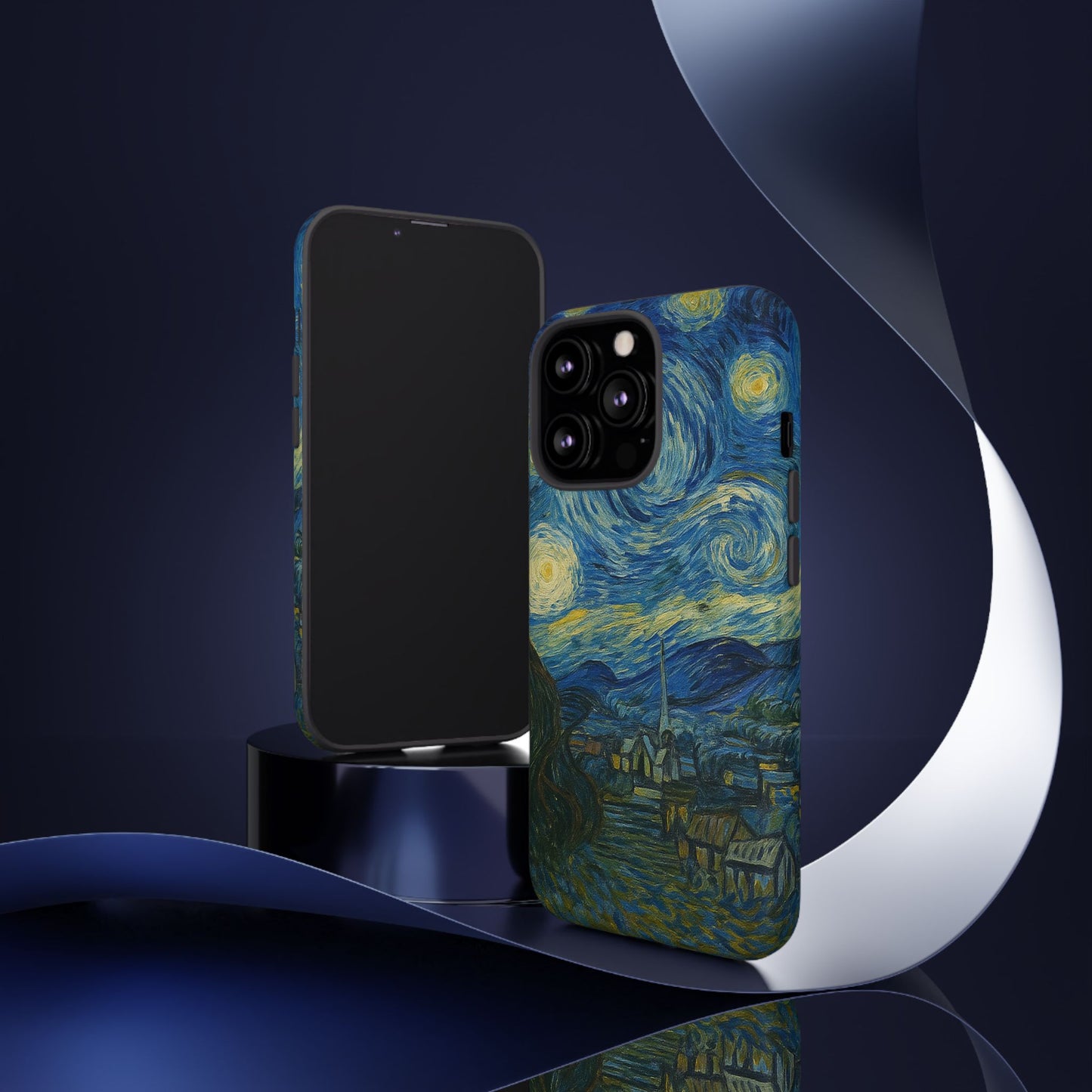 Starry Night Phone Case, Artistic Cell Phone Cover, Gift for Art Lovers, Unique Phone Accessory, Birthday Gift for Him/Her, Tough Cases