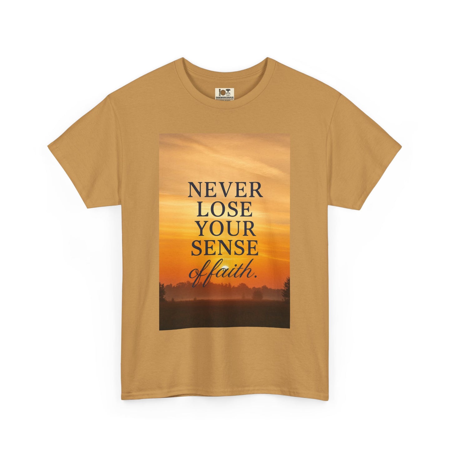 Inspirational Faith Tee, Unisex Heavy Cotton Tee for Daily Wear, Motivational Gift, Faith-Based Apparel, Spiritual Inspiration Shirt