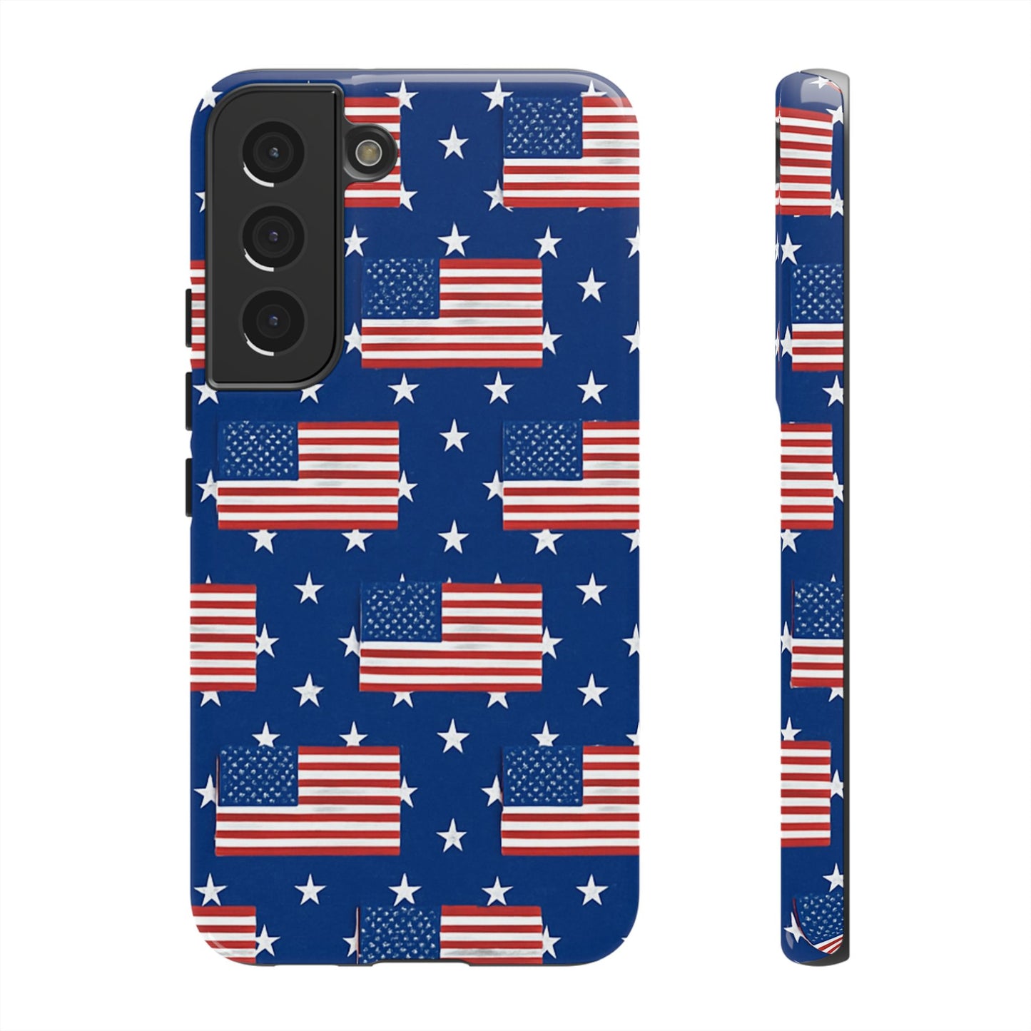 Patriotic Phone Case, Independence Day Accessories, American Flag Design, Star-Spangled Cover, Summer BBQ Gift