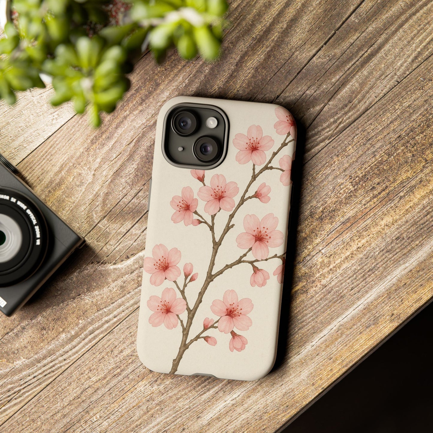 Cherry Blossom Phone Case, Floral Phone Cover, Tough Case for Gifts, Spring Decor, Cute Tech Accessories, Nature Lover's Gift