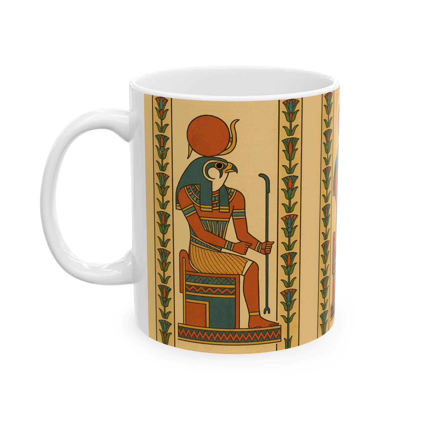 Egyptian Goddess Ceramic Mug - Unique Coffee Cup, Perfect for Gifts, Home Decor, Kitchen, Ancient Art Lovers, 11oz & 15oz